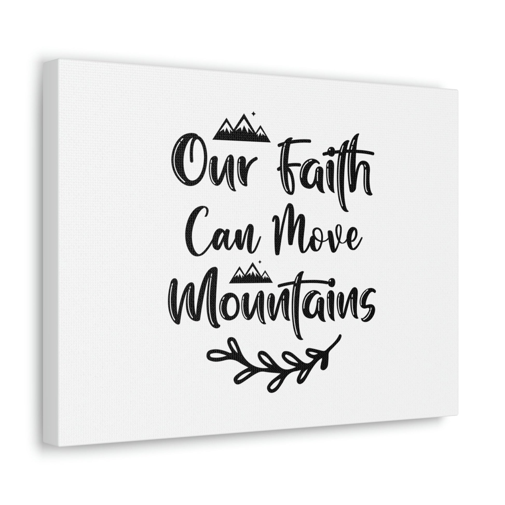 Our Faith Can Move Mountains Matthew 17:20 Christian Wall Art Bible Verse Print Ready to Hang Unframed-Express Your Love Gifts