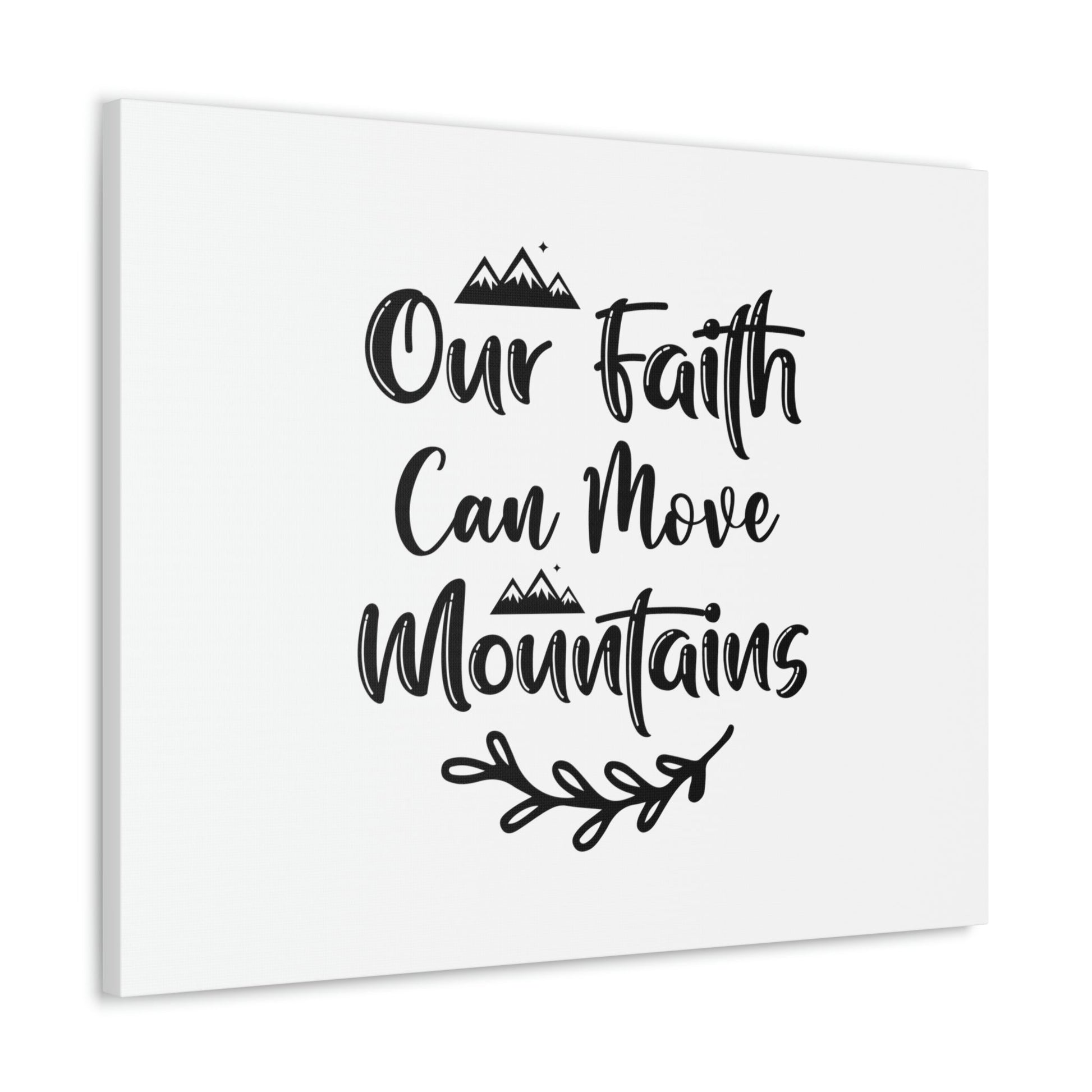 Our Faith Can Move Mountains Matthew 17:20 Christian Wall Art Bible Verse Print Ready to Hang Unframed-Express Your Love Gifts