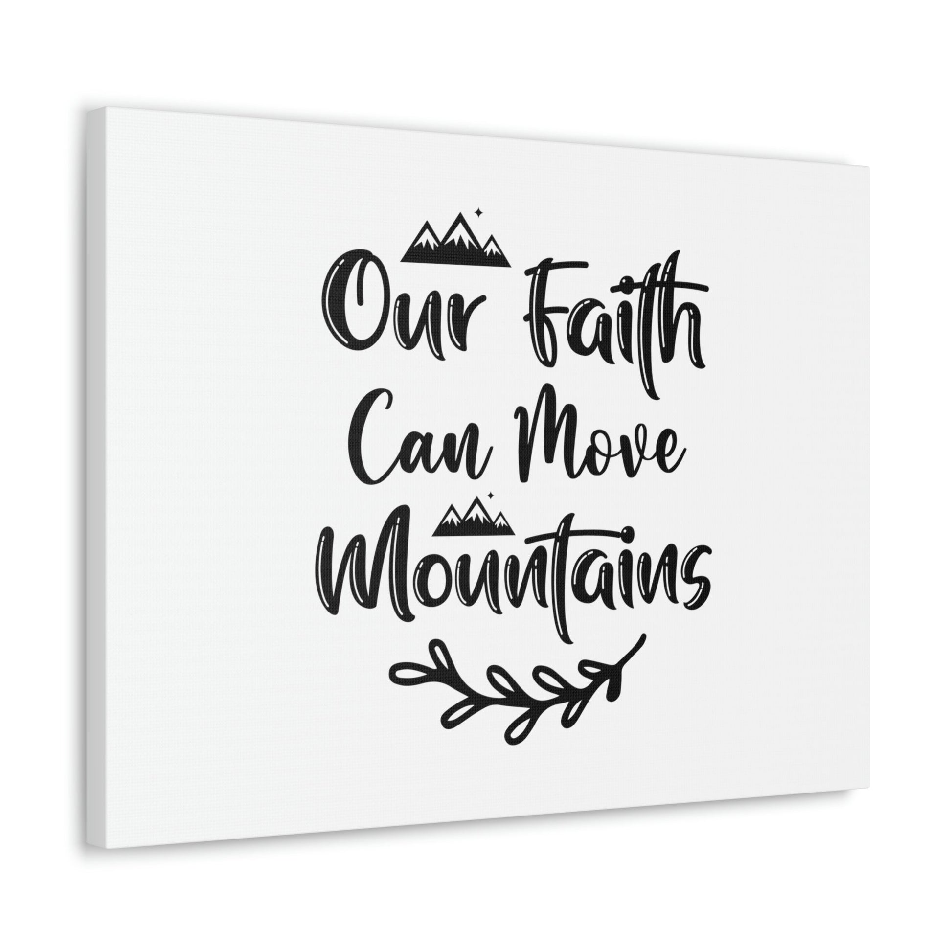 Our Faith Can Move Mountains Matthew 17:20 Christian Wall Art Bible Verse Print Ready to Hang Unframed-Express Your Love Gifts