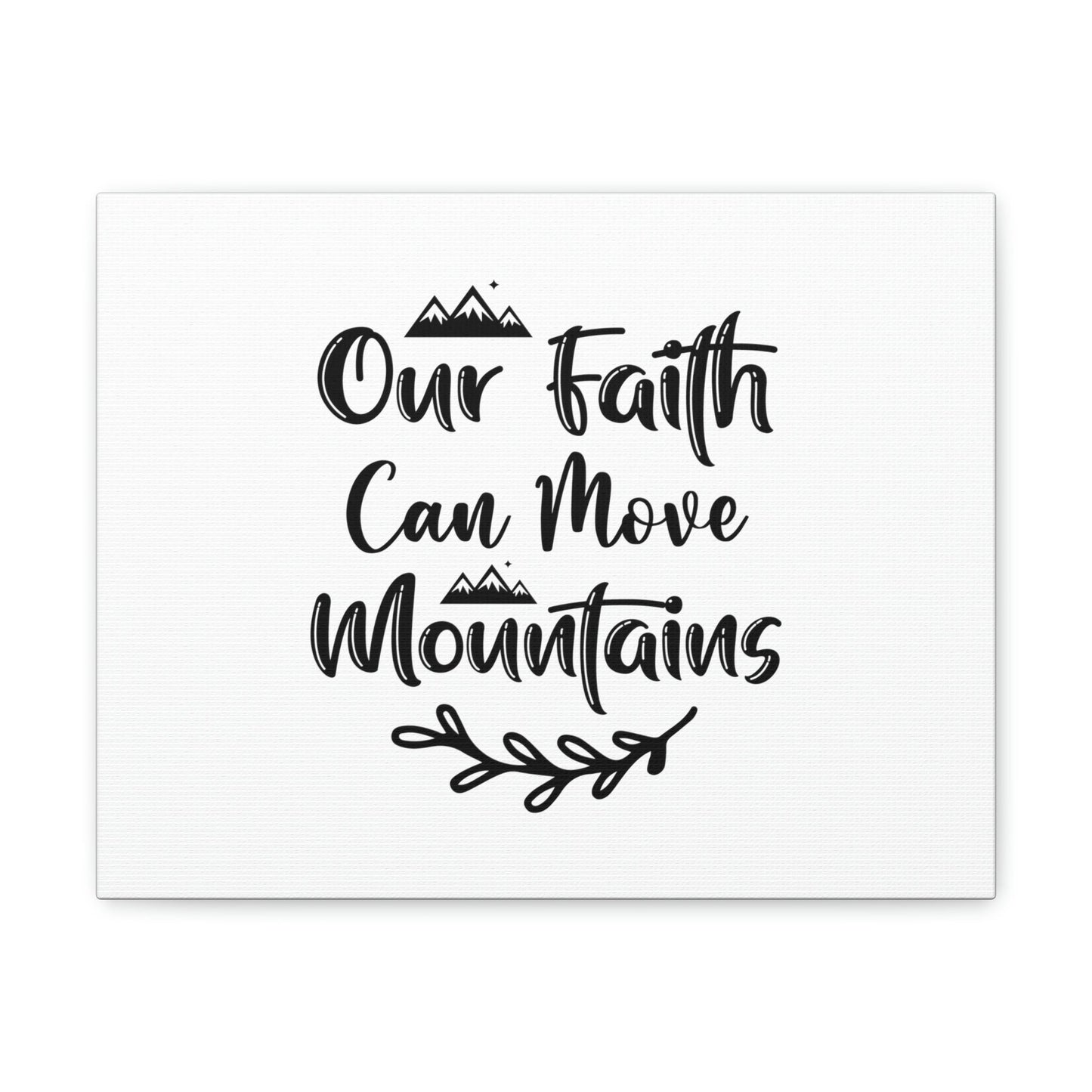 Our Faith Can Move Mountains Matthew 17:20 Christian Wall Art Bible Verse Print Ready to Hang Unframed-Express Your Love Gifts