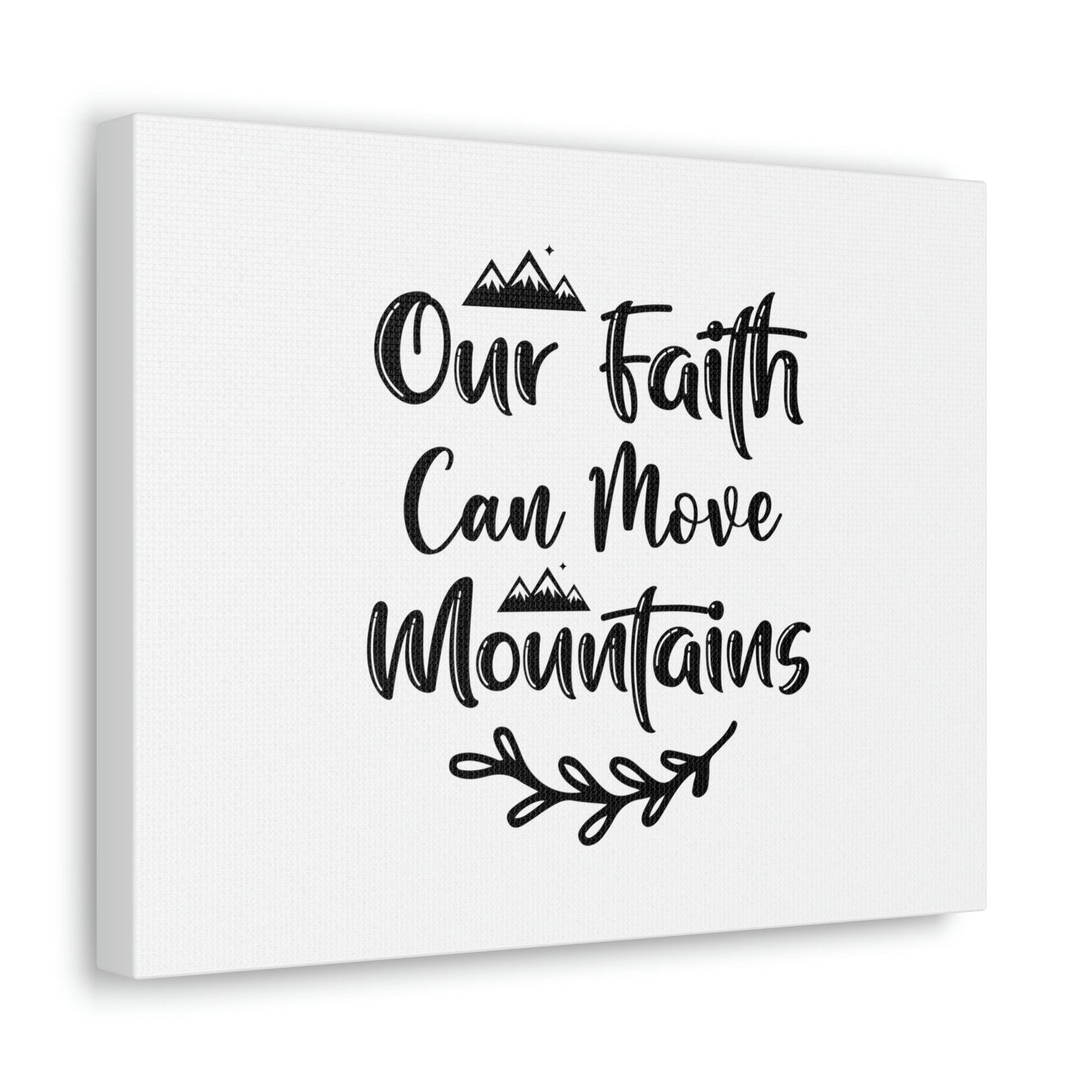 Our Faith Can Move Mountains Matthew 17:20 Christian Wall Art Bible Verse Print Ready to Hang Unframed-Express Your Love Gifts