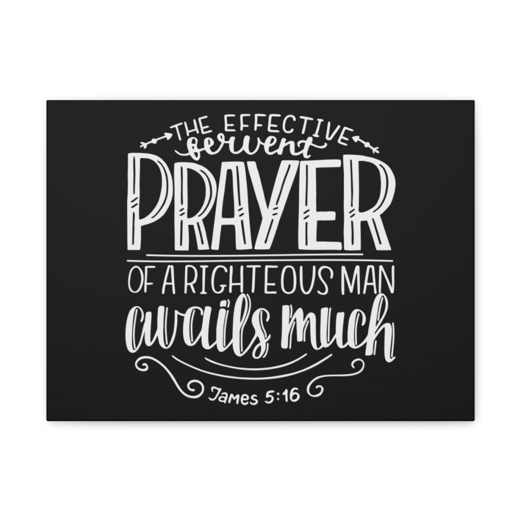 Prayer Avails Much James 5:16 Bible Verse Canvas Christian Wall Art Ready To Hang Unframed-Express Your Love Gifts