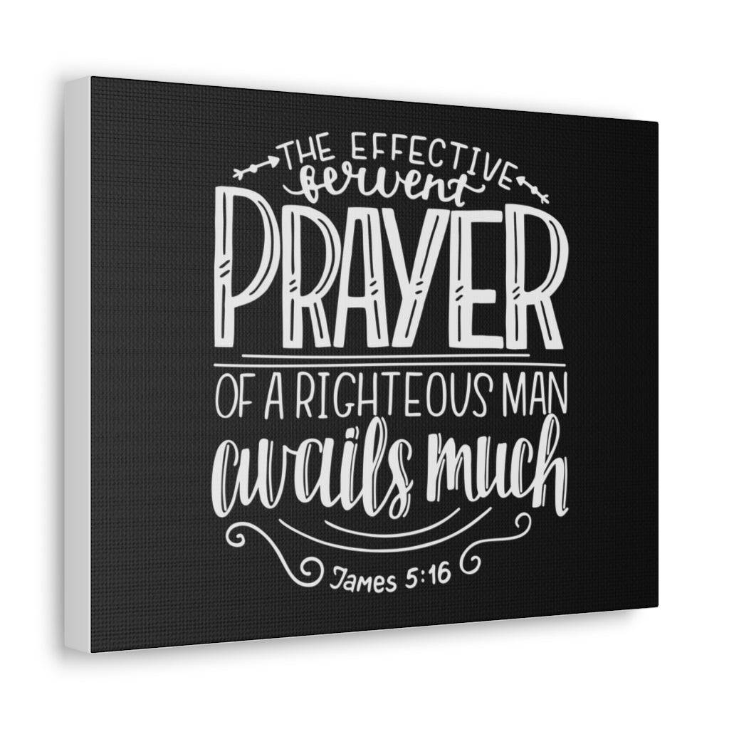 Prayer Avails Much James 5:16 Bible Verse Canvas Christian Wall Art Ready To Hang Unframed-Express Your Love Gifts