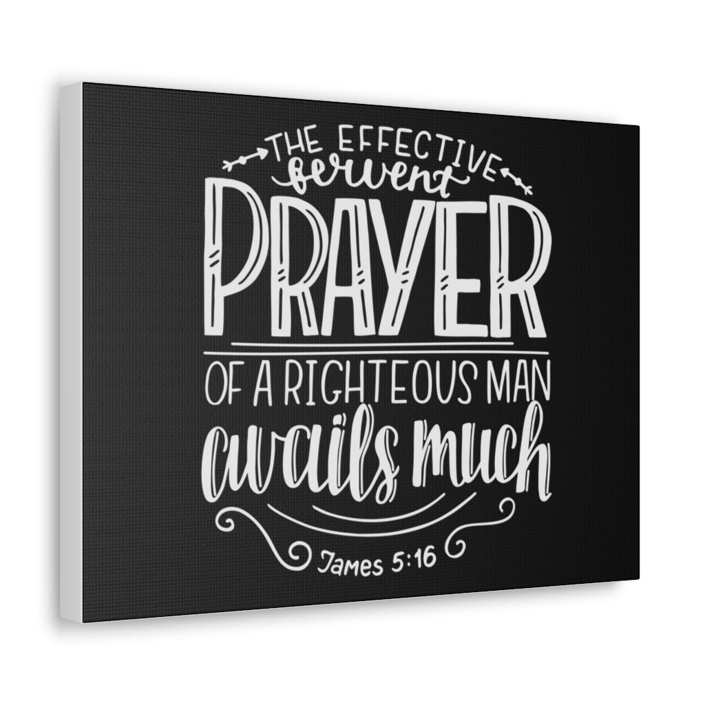 Prayer Avails Much James 5:16 Bible Verse Canvas Christian Wall Art Ready To Hang Unframed-Express Your Love Gifts