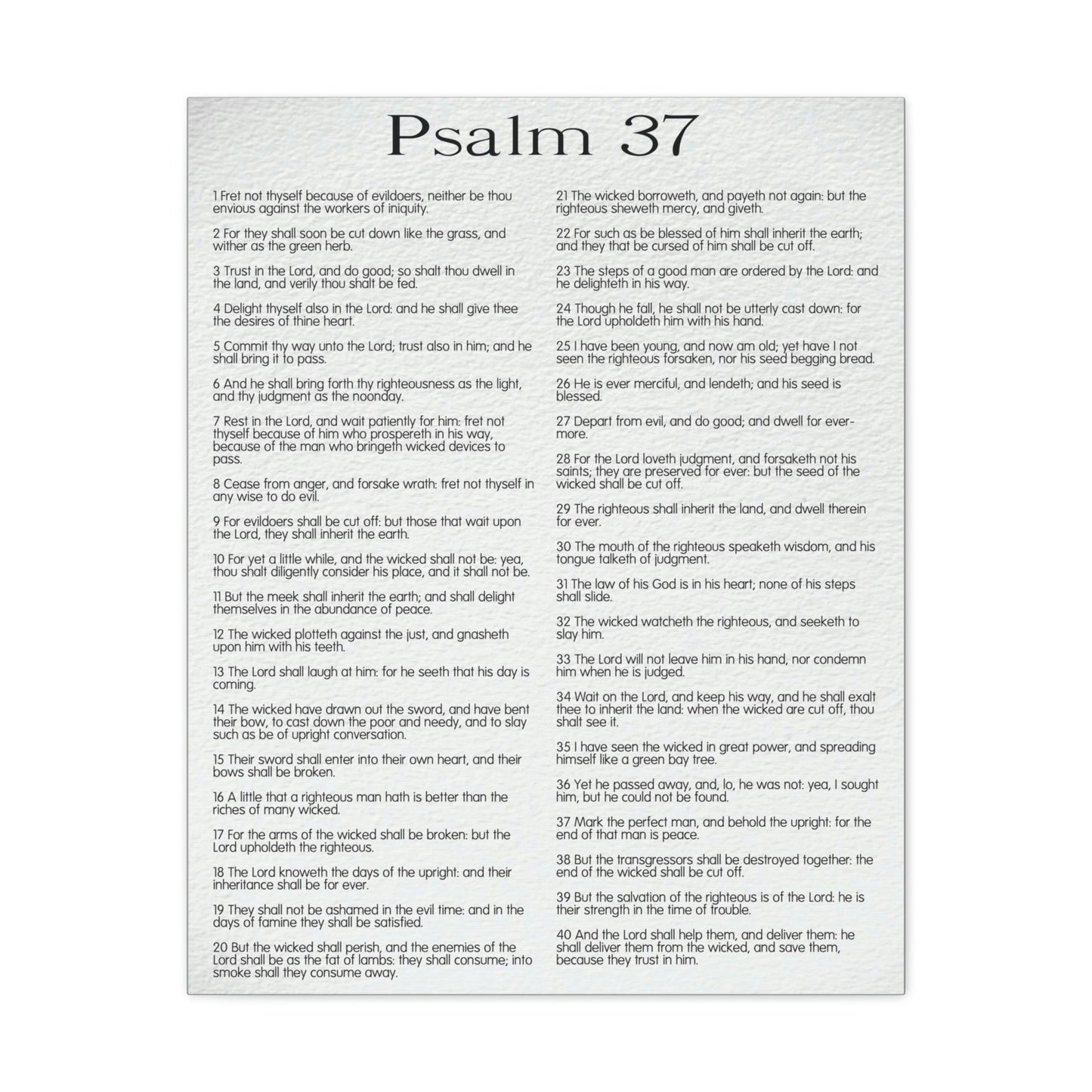 Scripture Walls Psalm 37 Delighting in His Righteousness Christian Wall Art Bible Verse Print Ready to Hang Unframed-Express Your Love Gifts