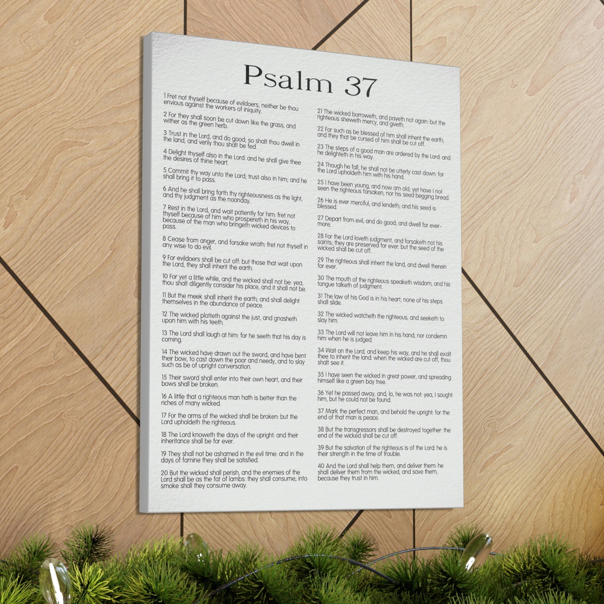 Scripture Walls Psalm 37 Delighting in His Righteousness Christian Wall Art Bible Verse Print Ready to Hang Unframed-Express Your Love Gifts
