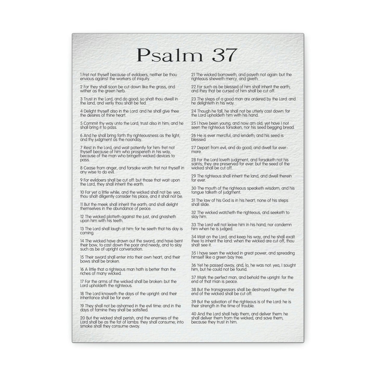Scripture Walls Psalm 37 Delighting in His Righteousness Christian Wall Art Bible Verse Print Ready to Hang Unframed-Express Your Love Gifts