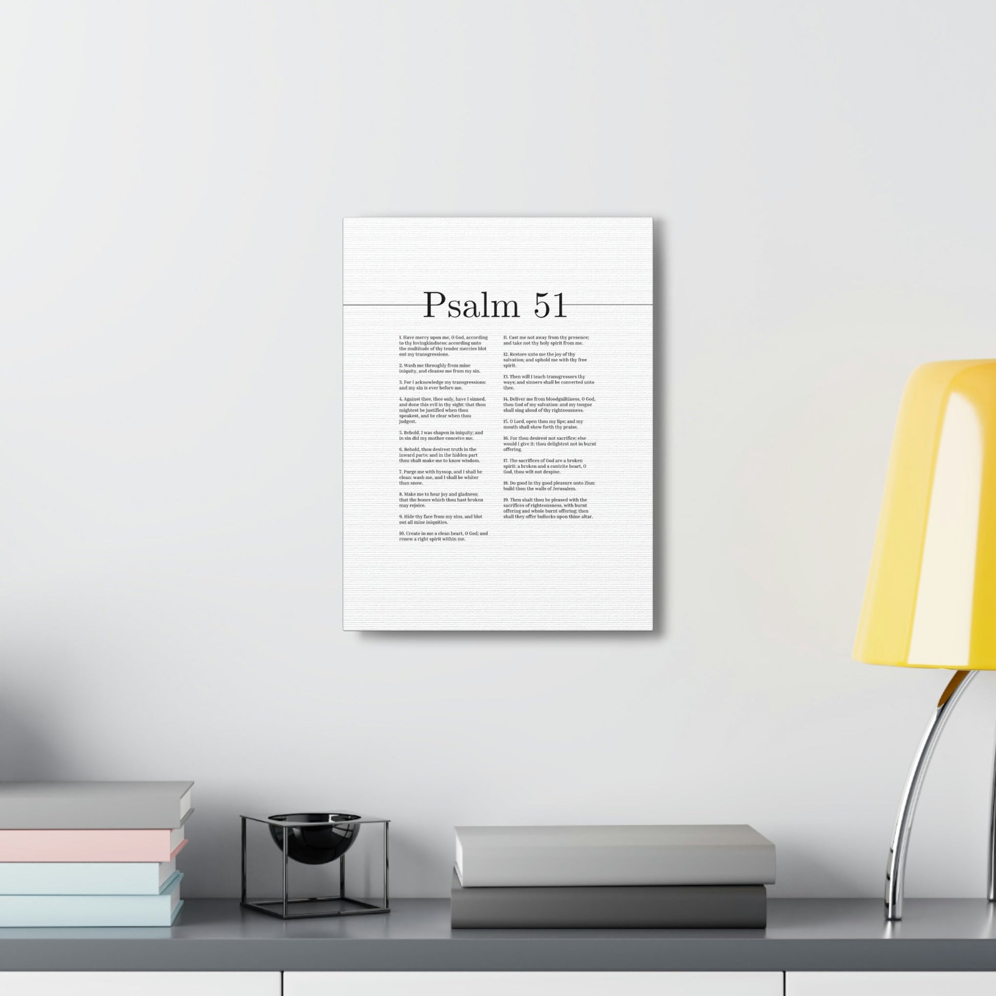 Scripture Walls Psalm 51 God Of My Salvation Christian Wall Art Bible Verse Print Ready to Hang Unframed-Express Your Love Gifts