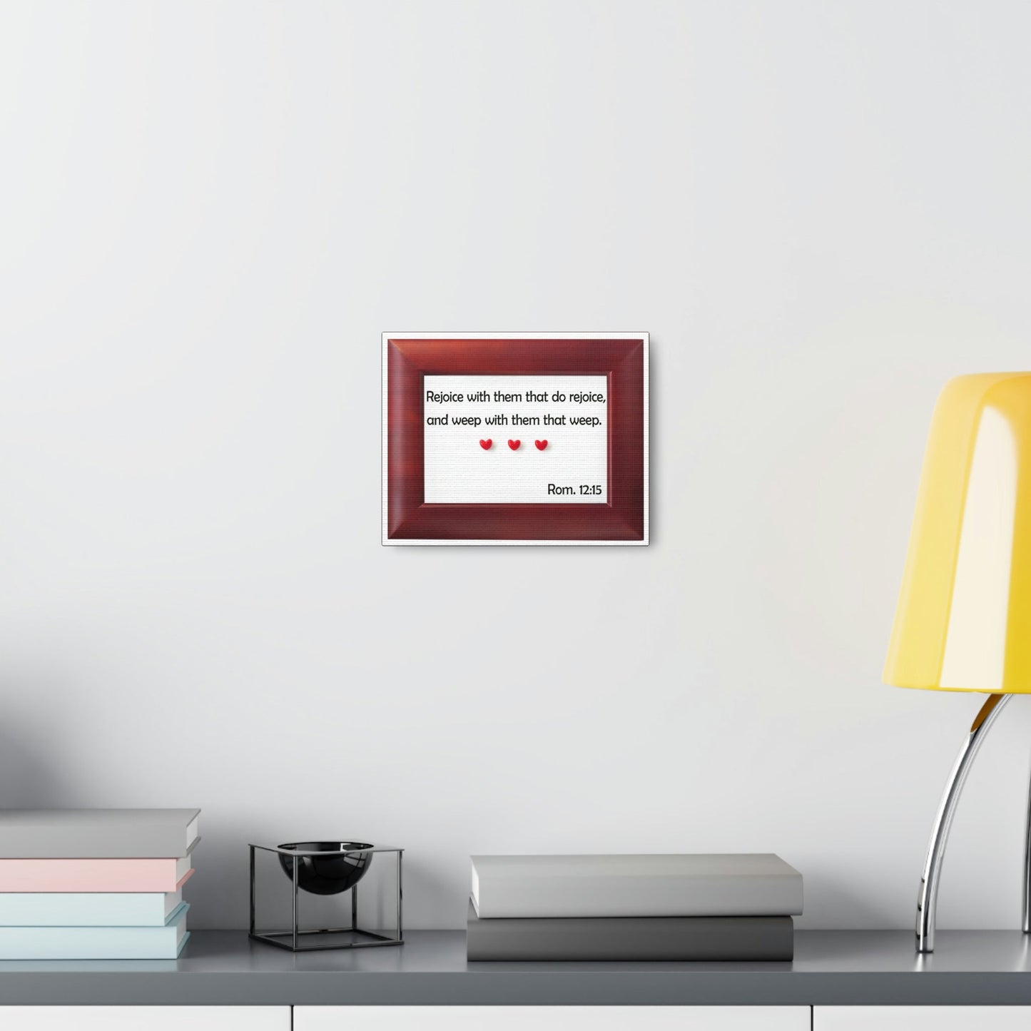 Scripture Walls Rejoice With Them Romans 12:15 Bible Verse Canvas Christian Wall Art Bible Verse Print Ready To Hang Unframed-Express Your Love Gifts