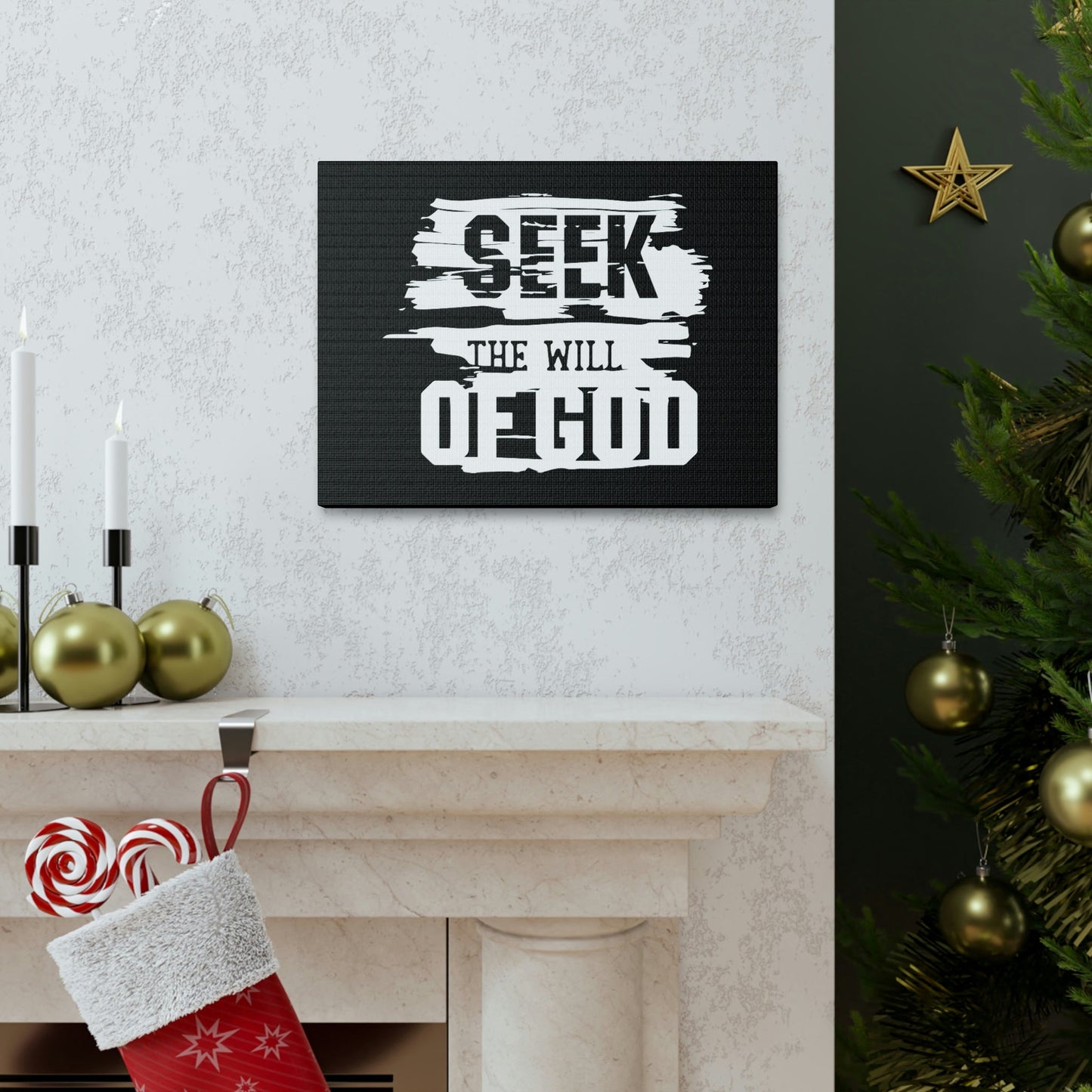 Seek The Will Of God Matthew 6:33 Christian Wall Art Bible Verse Print Ready to Hang Unframed-Express Your Love Gifts