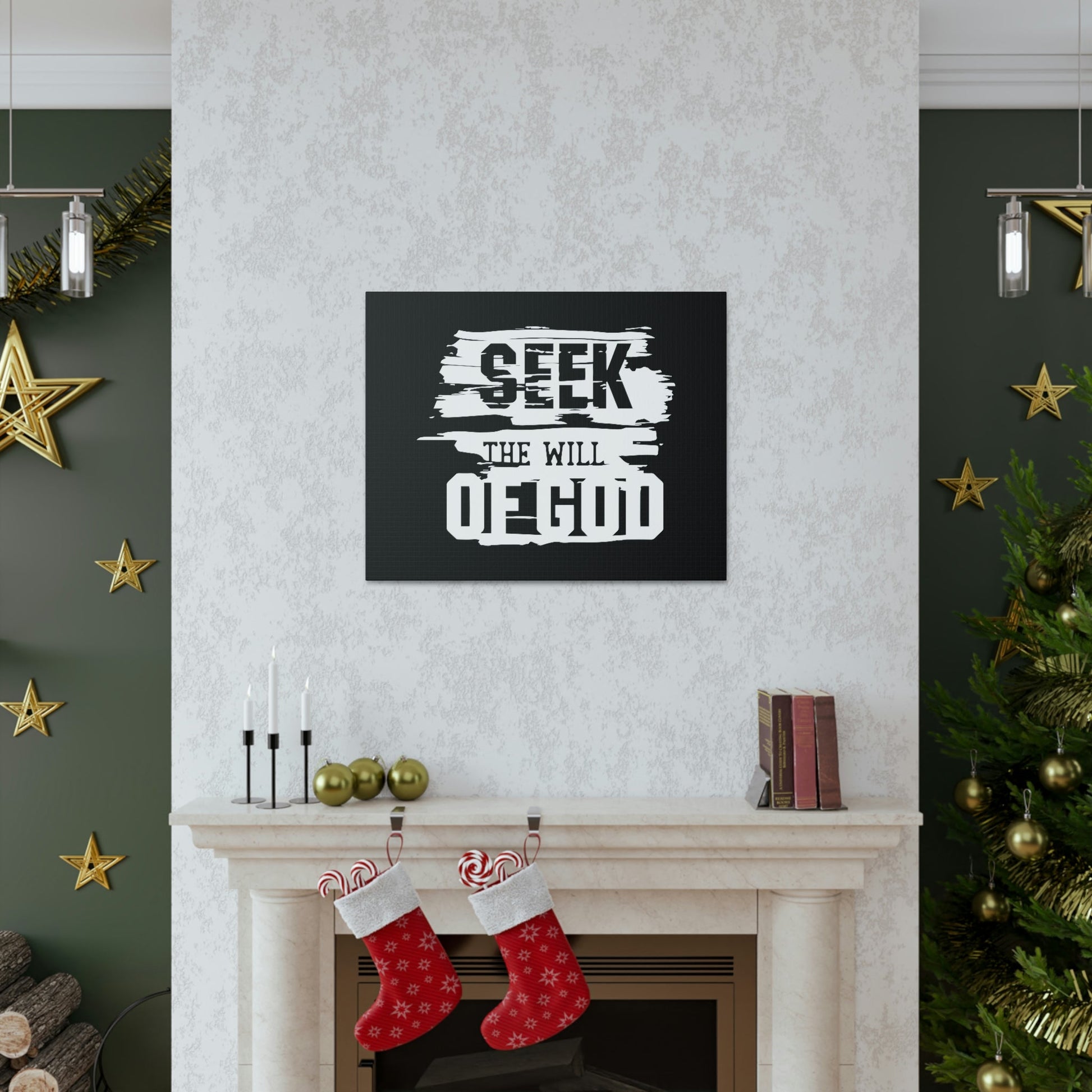 Seek The Will Of God Matthew 6:33 Christian Wall Art Bible Verse Print Ready to Hang Unframed-Express Your Love Gifts