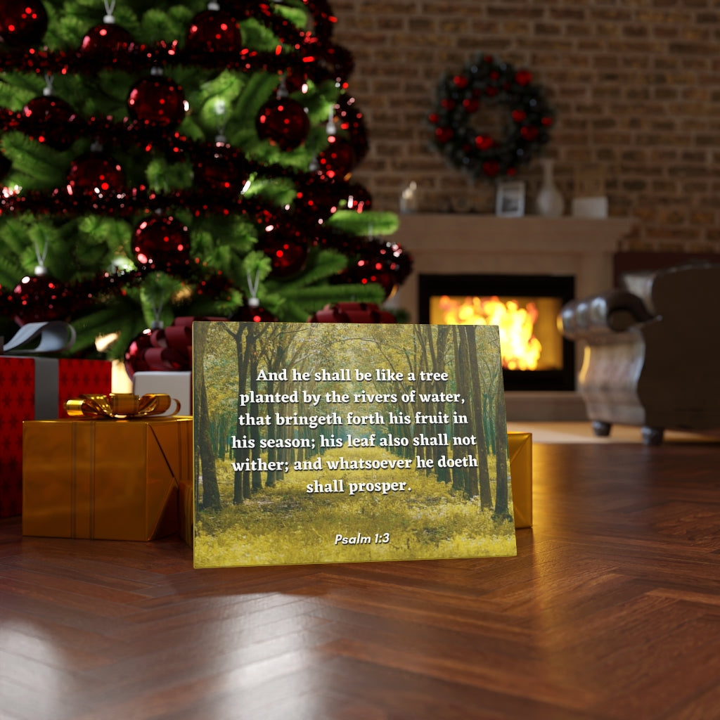 Shall Prosper Psalms 1:3 Bible Verse Canvas Christian Wall Art Ready to Hang Unframed-Express Your Love Gifts
