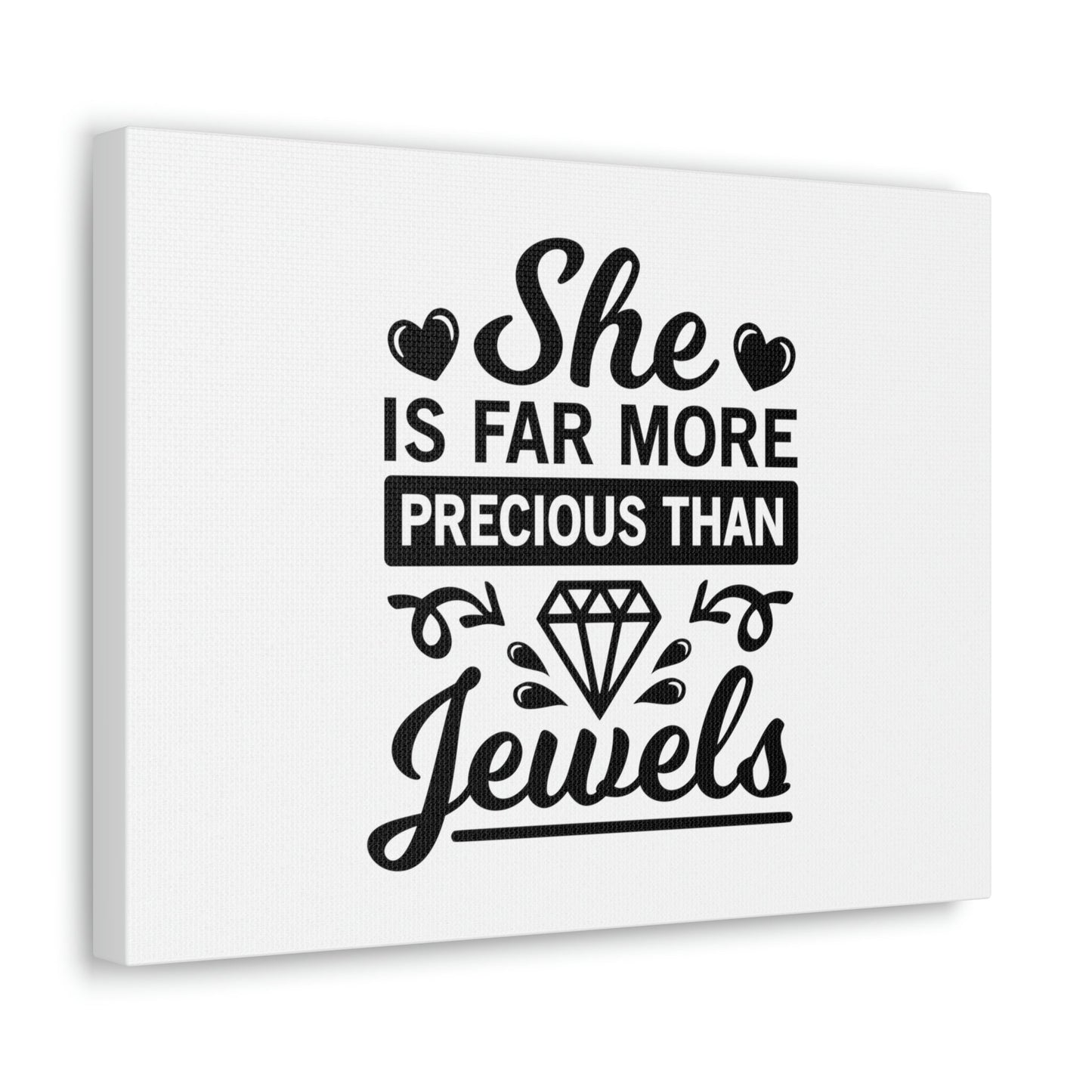Scripture Walls She Is Far More Precious Than Jewels Proverbs 31:10 Christian Wall Art Bible Verse Print Ready to Hang Unframed-Express Your Love Gifts