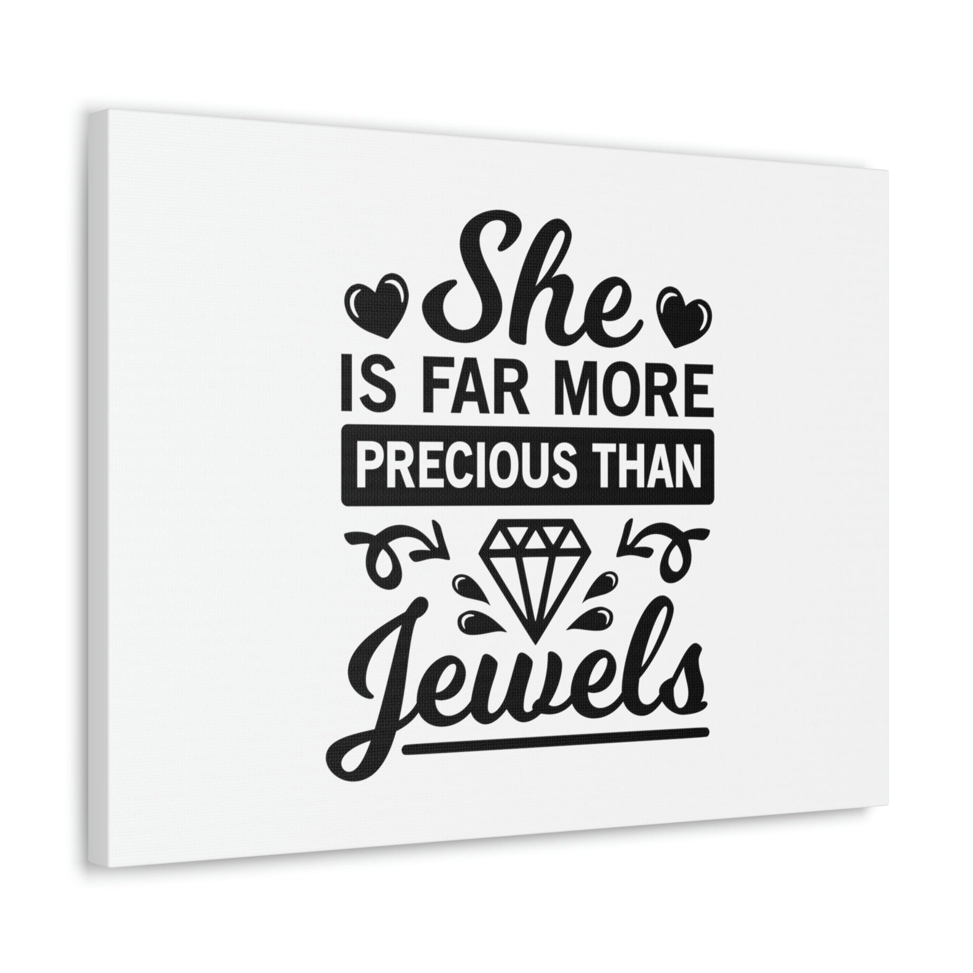 Scripture Walls She Is Far More Precious Than Jewels Proverbs 31:10 Christian Wall Art Bible Verse Print Ready to Hang Unframed-Express Your Love Gifts