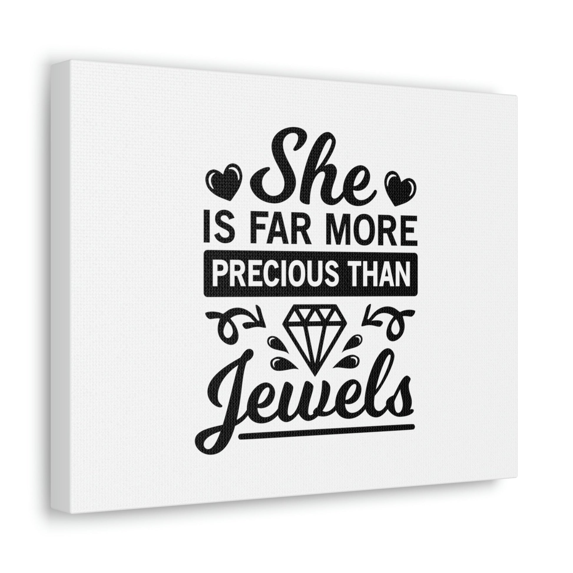 Scripture Walls She Is Far More Precious Than Jewels Proverbs 31:10 Christian Wall Art Bible Verse Print Ready to Hang Unframed-Express Your Love Gifts