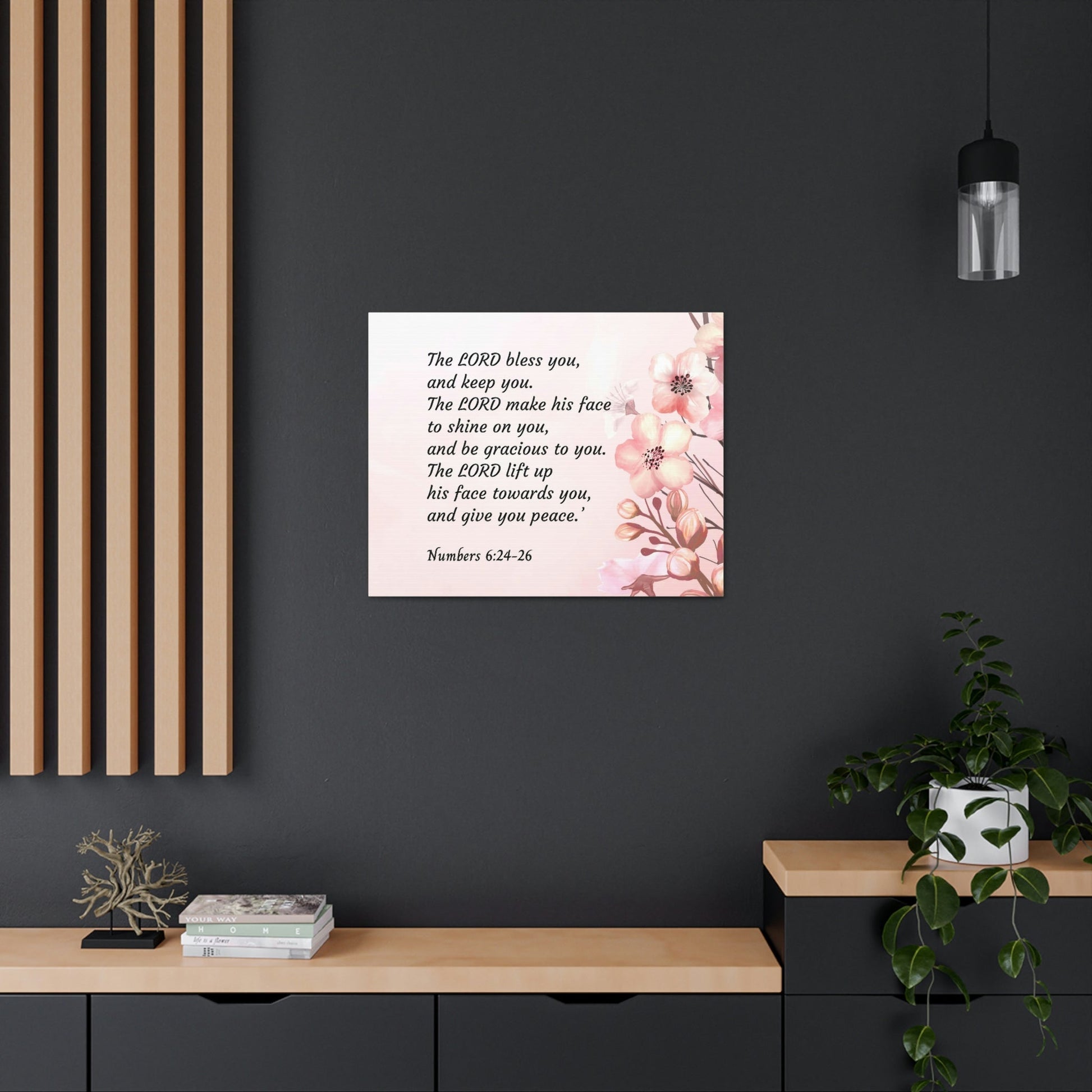 Scripture Walls Shine On You Numbers 6:24 Bible Verse Canvas Christian Wall Art Ready to Hang Unframed-Express Your Love Gifts