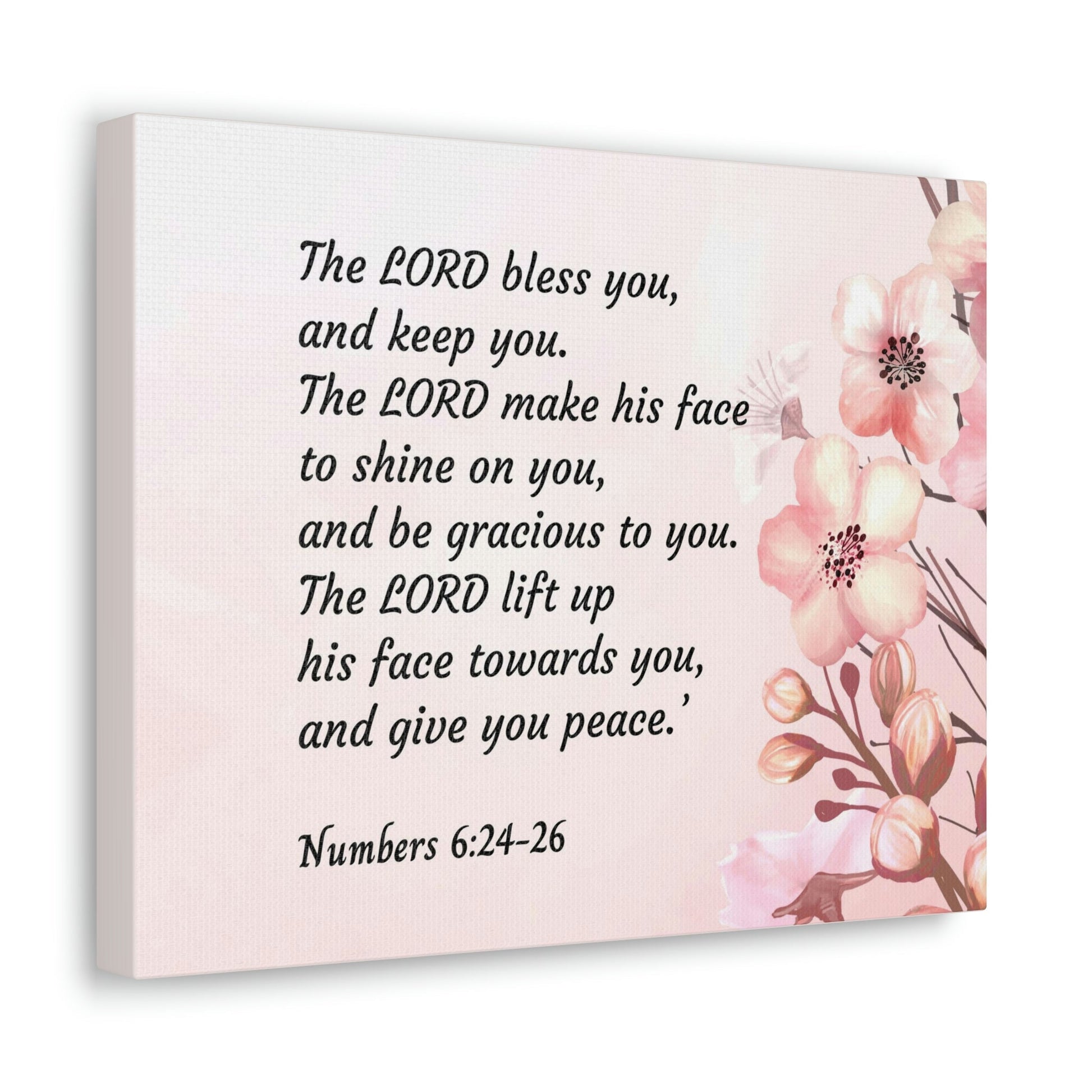 Scripture Walls Shine On You Numbers 6:24 Bible Verse Canvas Christian Wall Art Ready to Hang Unframed-Express Your Love Gifts