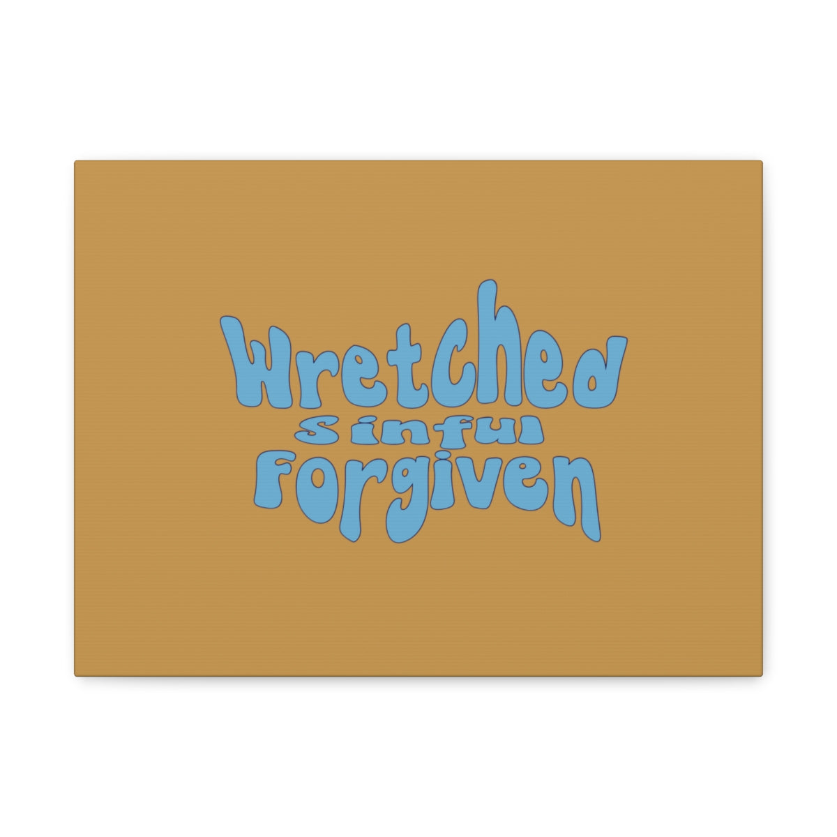 Scripture Walls Sinful But Forgiven Orange Luke 6:37 Bible Canvas Christian Wall Art Ready to Hang Unframed-Express Your Love Gifts