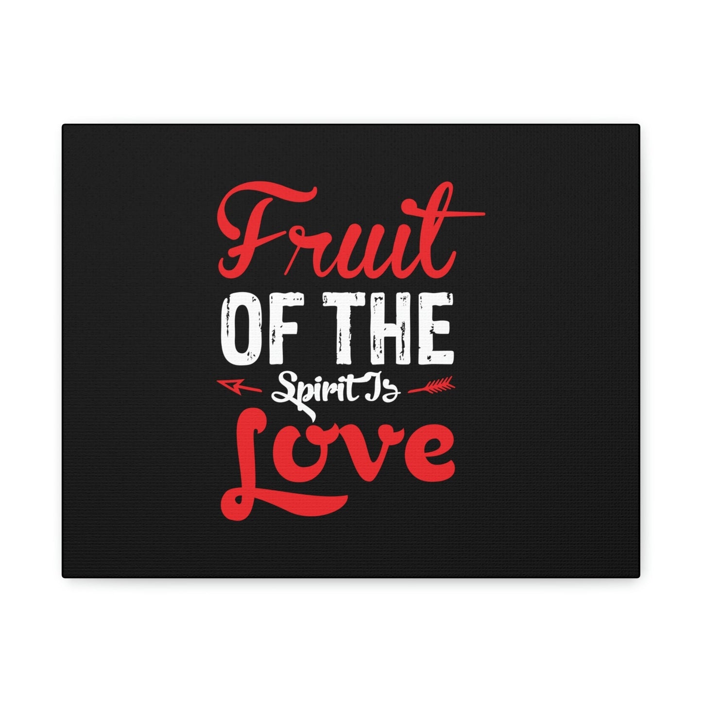 Spirit Of Love Galatians 5:22 Red Christian Wall Art Bible Verse Print Ready to Hang Unframed-Express Your Love Gifts