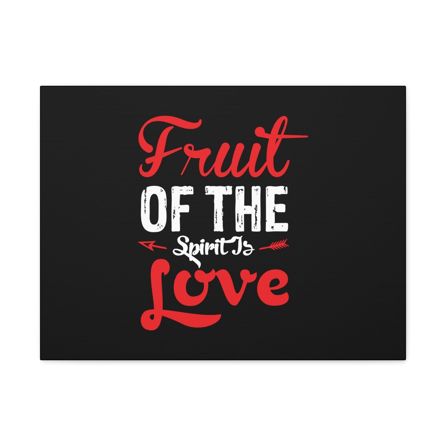 Spirit Of Love Galatians 5:22 Red Christian Wall Art Bible Verse Print Ready to Hang Unframed-Express Your Love Gifts