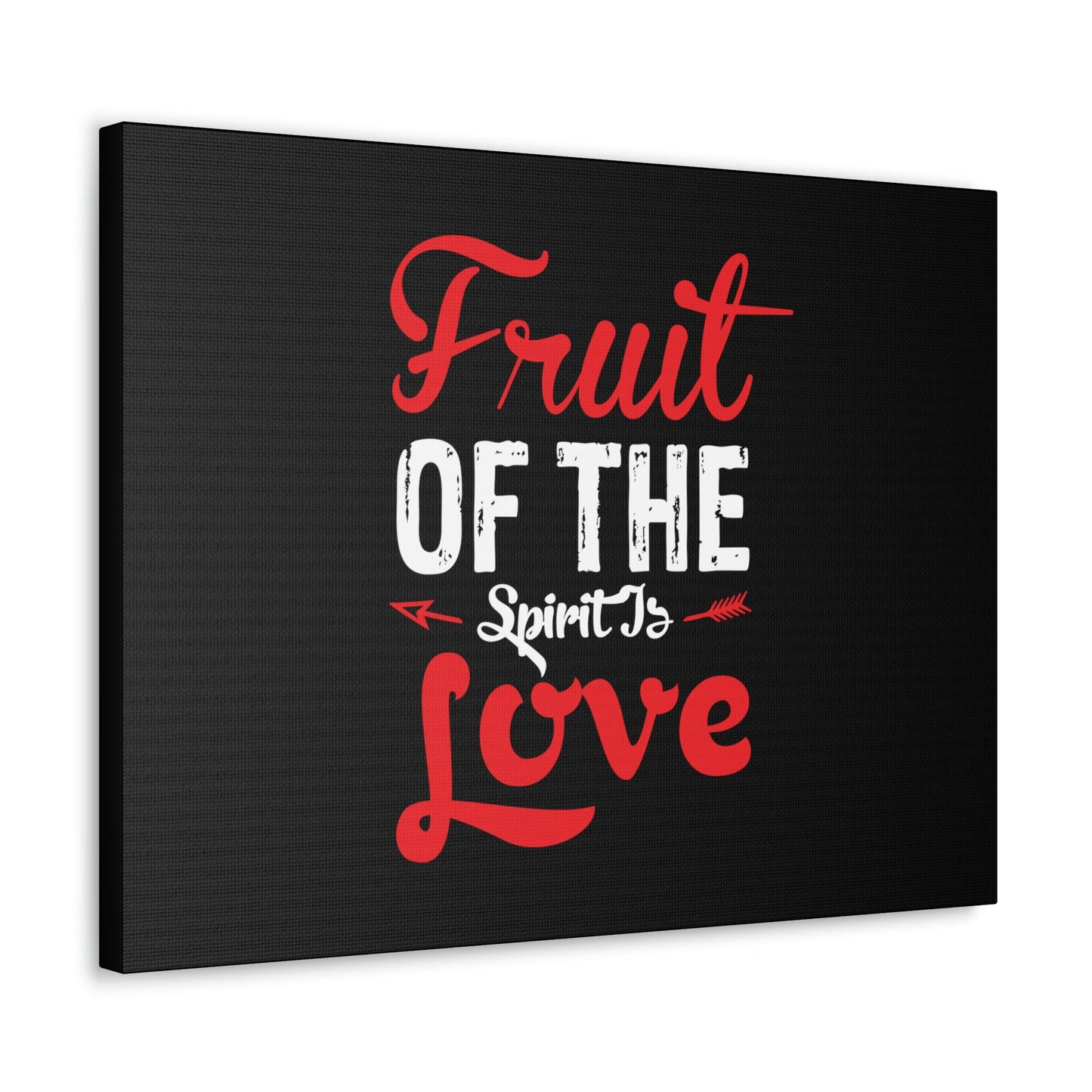 Spirit Of Love Galatians 5:22 Red Christian Wall Art Bible Verse Print Ready to Hang Unframed-Express Your Love Gifts
