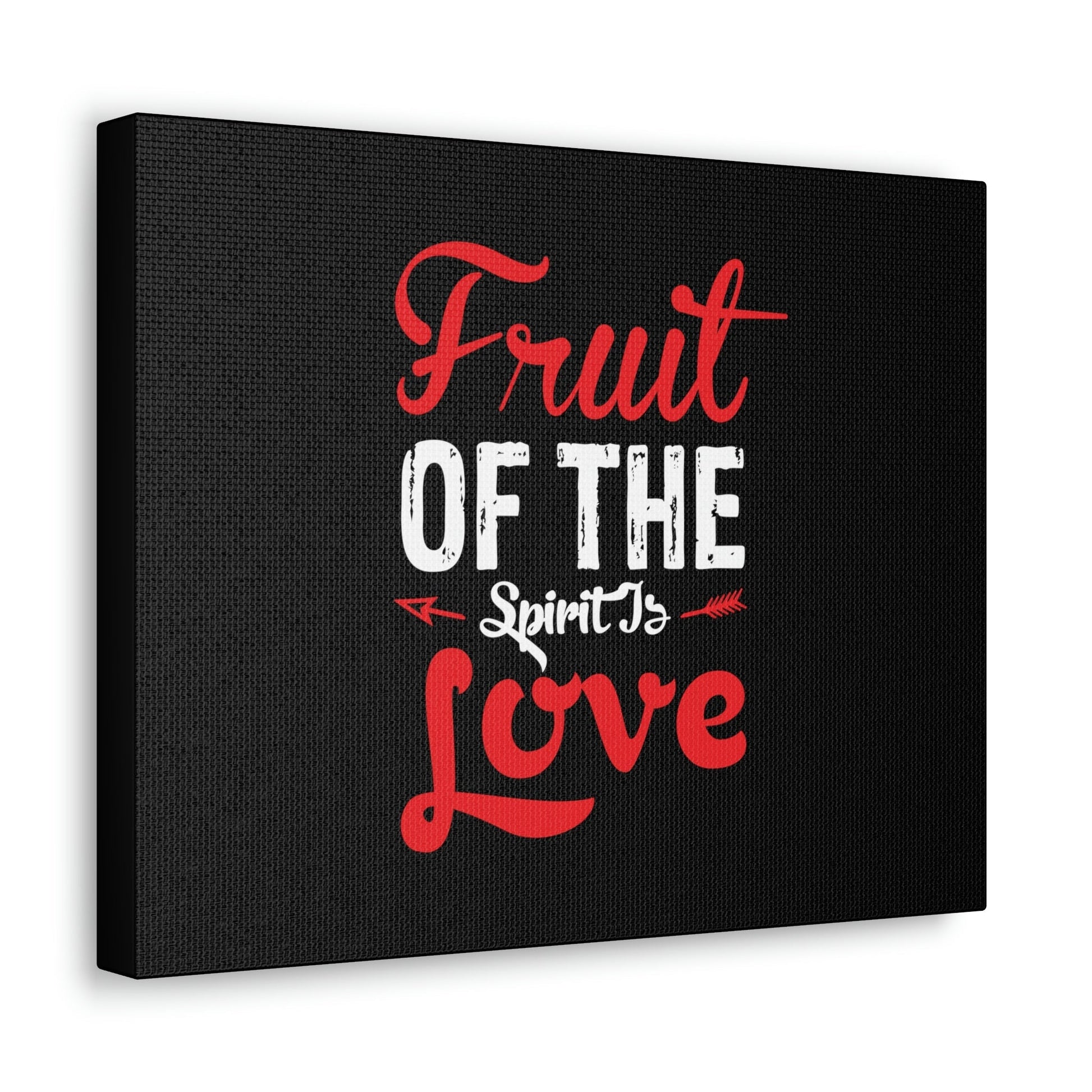 Spirit Of Love Galatians 5:22 Red Christian Wall Art Bible Verse Print Ready to Hang Unframed-Express Your Love Gifts