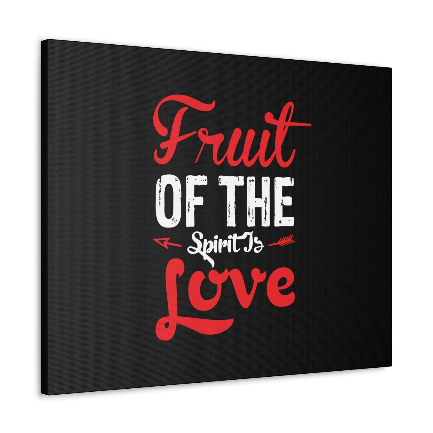 Spirit Of Love Galatians 5:22 Red Christian Wall Art Bible Verse Print Ready to Hang Unframed-Express Your Love Gifts