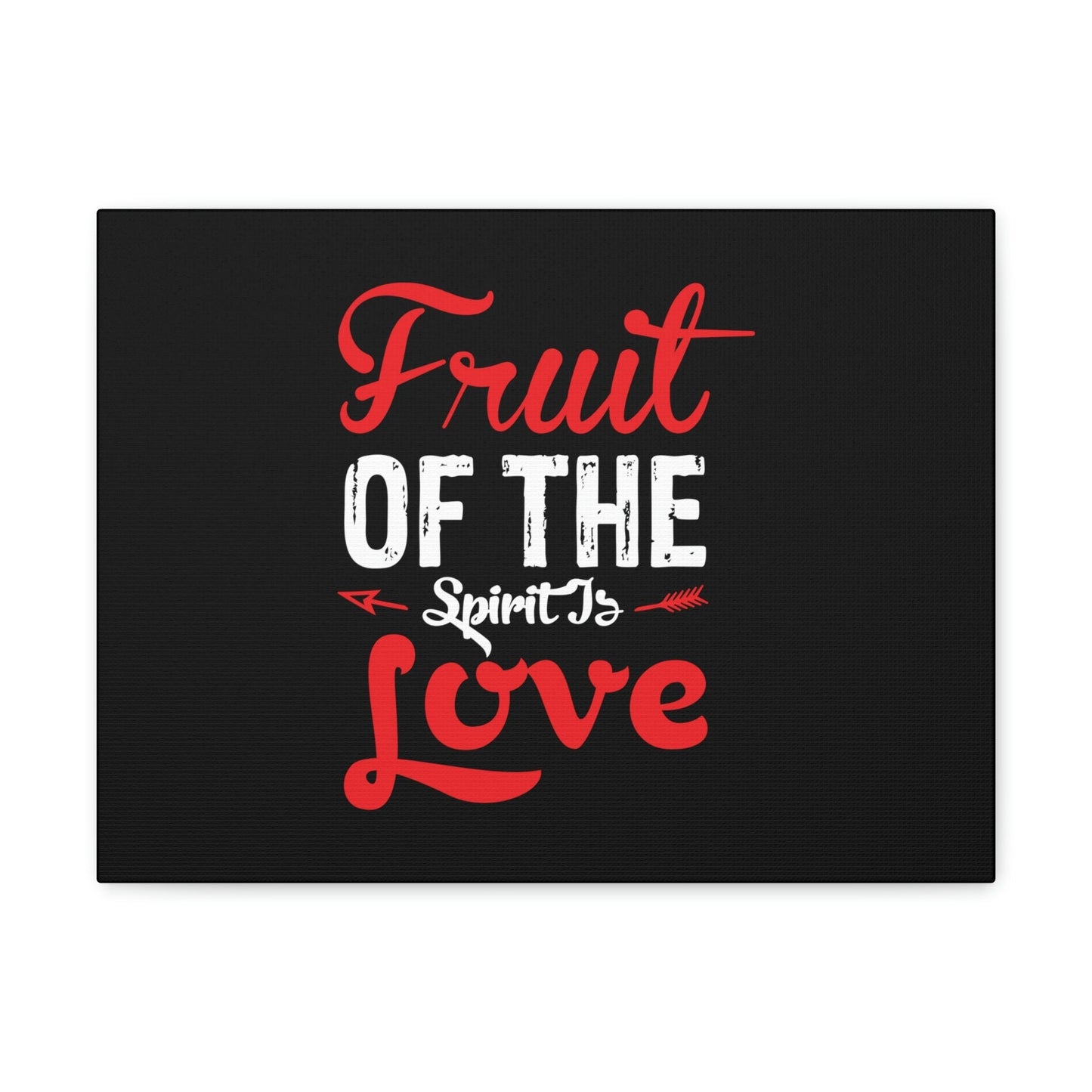 Spirit Of Love Galatians 5:22 Red Christian Wall Art Bible Verse Print Ready to Hang Unframed-Express Your Love Gifts