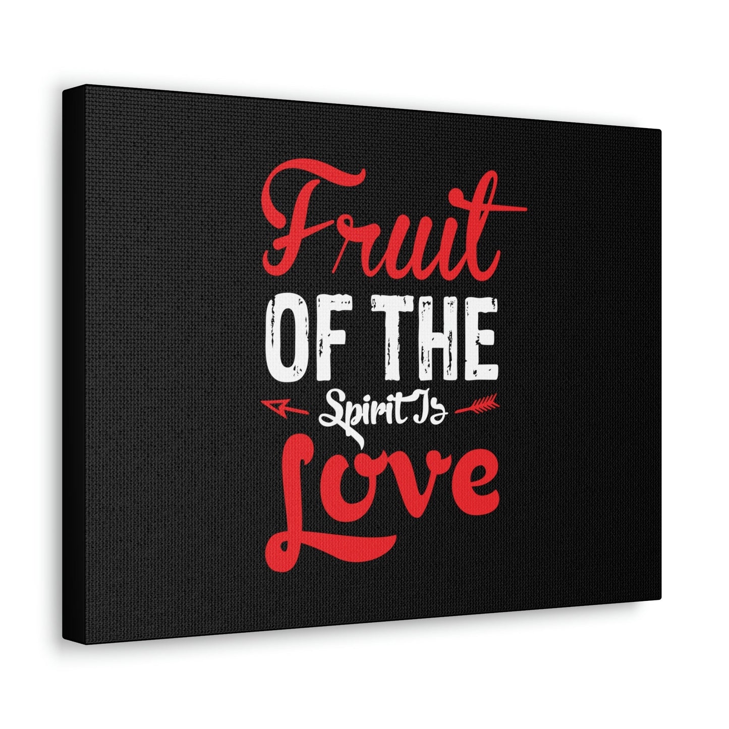 Spirit Of Love Galatians 5:22 Red Christian Wall Art Bible Verse Print Ready to Hang Unframed-Express Your Love Gifts