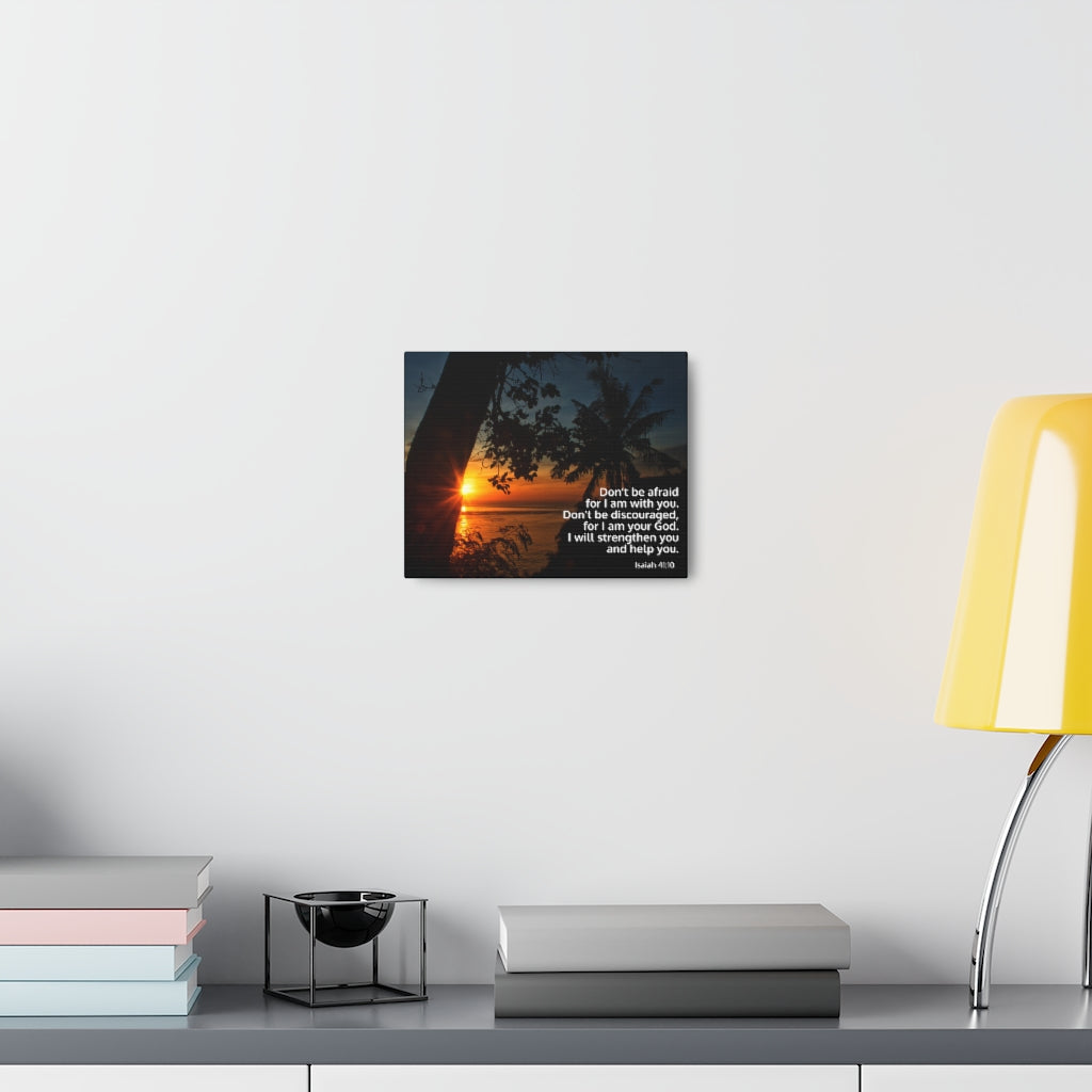 Scripture Walls Strengthen You Isaiah 41:10 Bible Verse Canvas Christian Wall Art Ready to Hang Unframed-Express Your Love Gifts