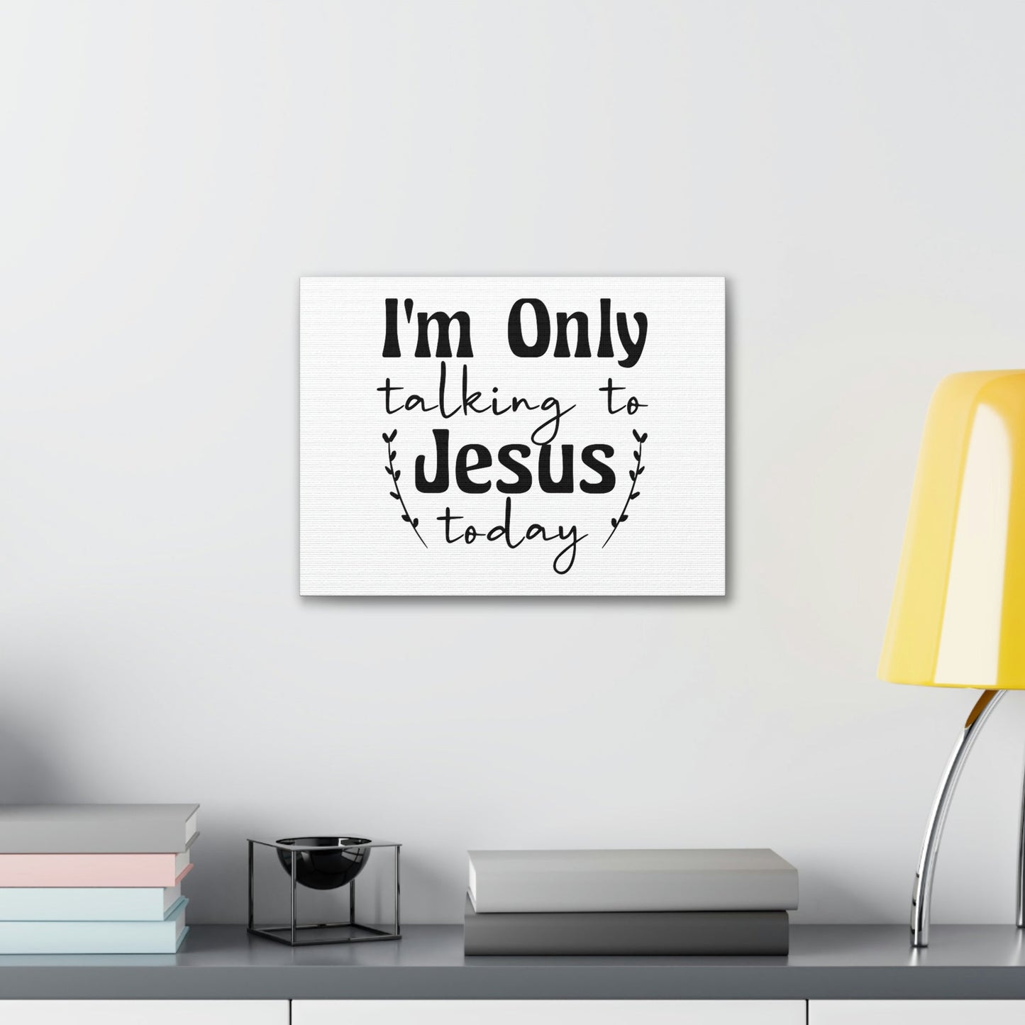 Talking To Jesus Today Jeremiah 29:12 Christian Wall Art Bible Verse Print Ready to Hang Unframed-Express Your Love Gifts