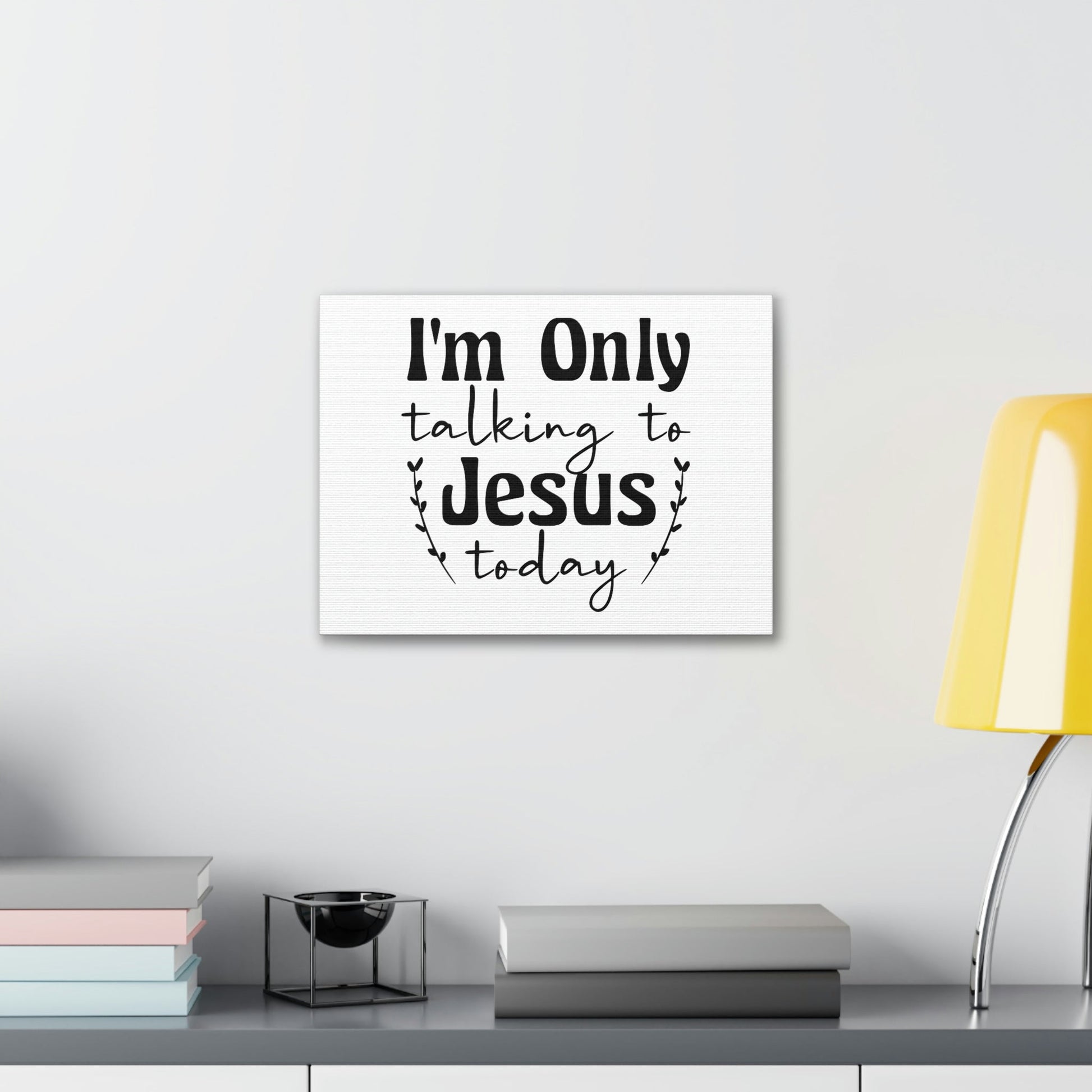 Talking To Jesus Today Jeremiah 29:12 Christian Wall Art Bible Verse Print Ready to Hang Unframed-Express Your Love Gifts