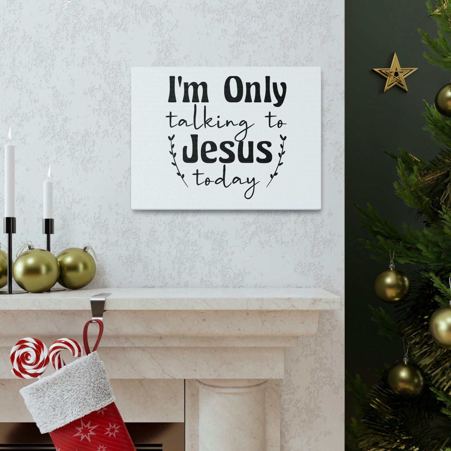 Talking To Jesus Today Jeremiah 29:12 Christian Wall Art Bible Verse Print Ready to Hang Unframed-Express Your Love Gifts