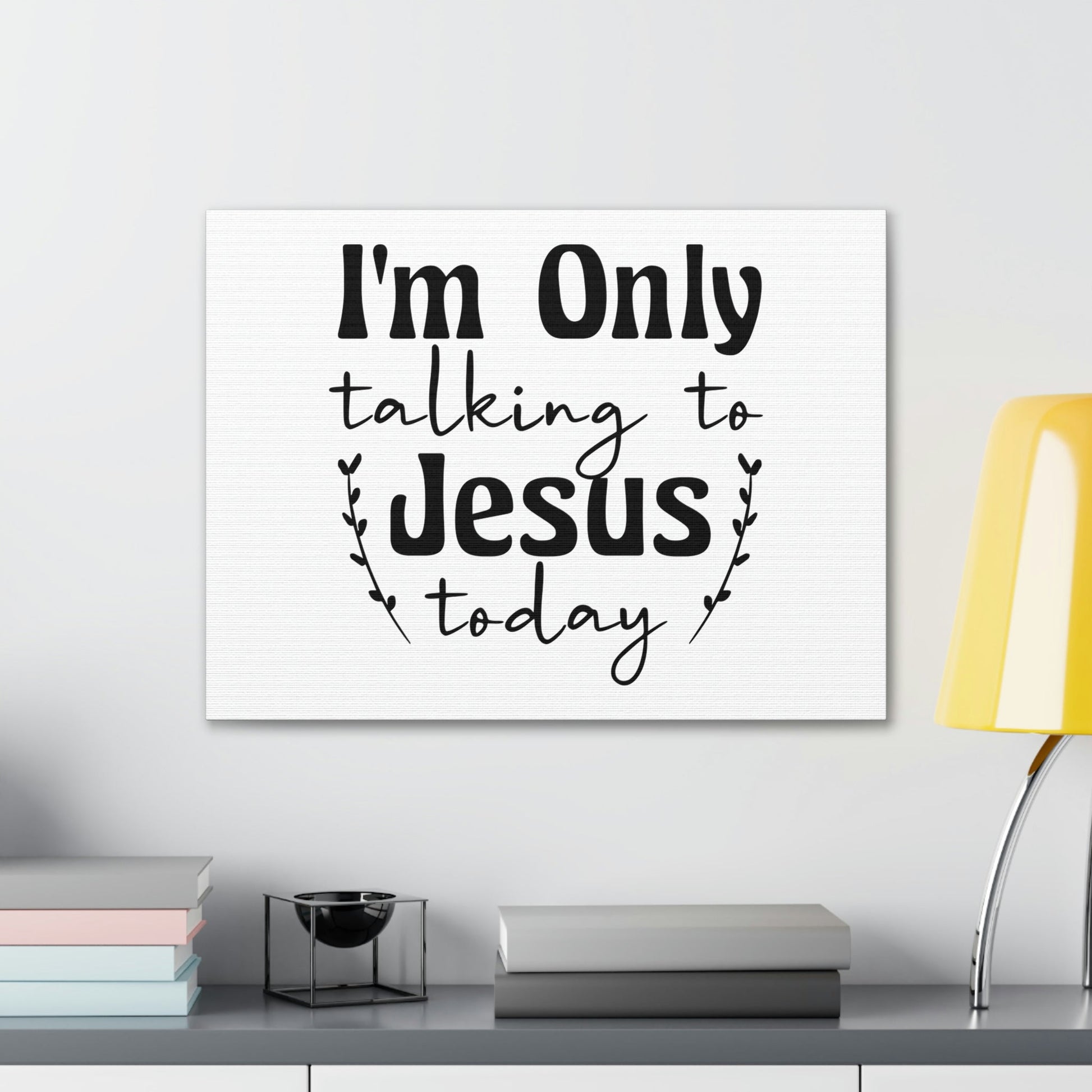 Talking To Jesus Today Jeremiah 29:12 Christian Wall Art Bible Verse Print Ready to Hang Unframed-Express Your Love Gifts