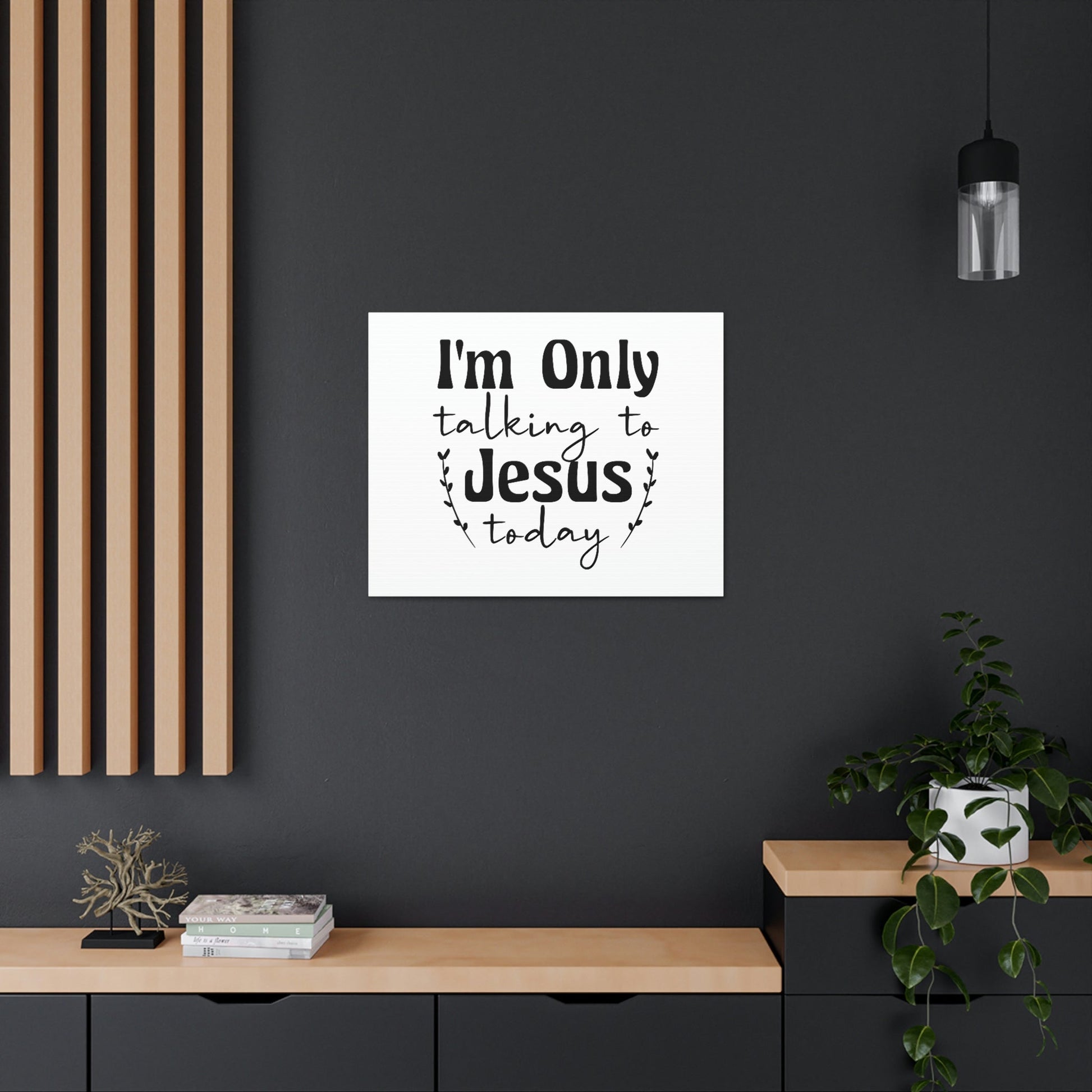 Talking To Jesus Today Jeremiah 29:12 Christian Wall Art Bible Verse Print Ready to Hang Unframed-Express Your Love Gifts