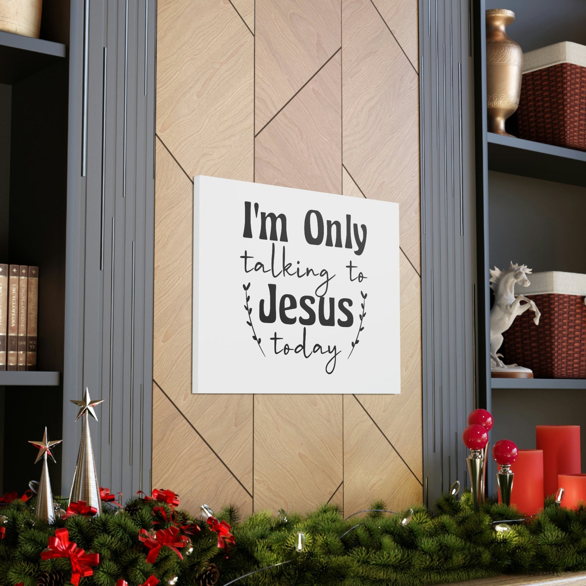 Talking To Jesus Today Jeremiah 29:12 Christian Wall Art Bible Verse Print Ready to Hang Unframed-Express Your Love Gifts