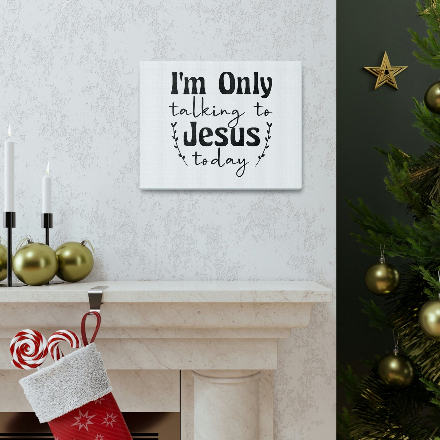 Talking To Jesus Today Jeremiah 29:12 Christian Wall Art Bible Verse Print Ready to Hang Unframed-Express Your Love Gifts