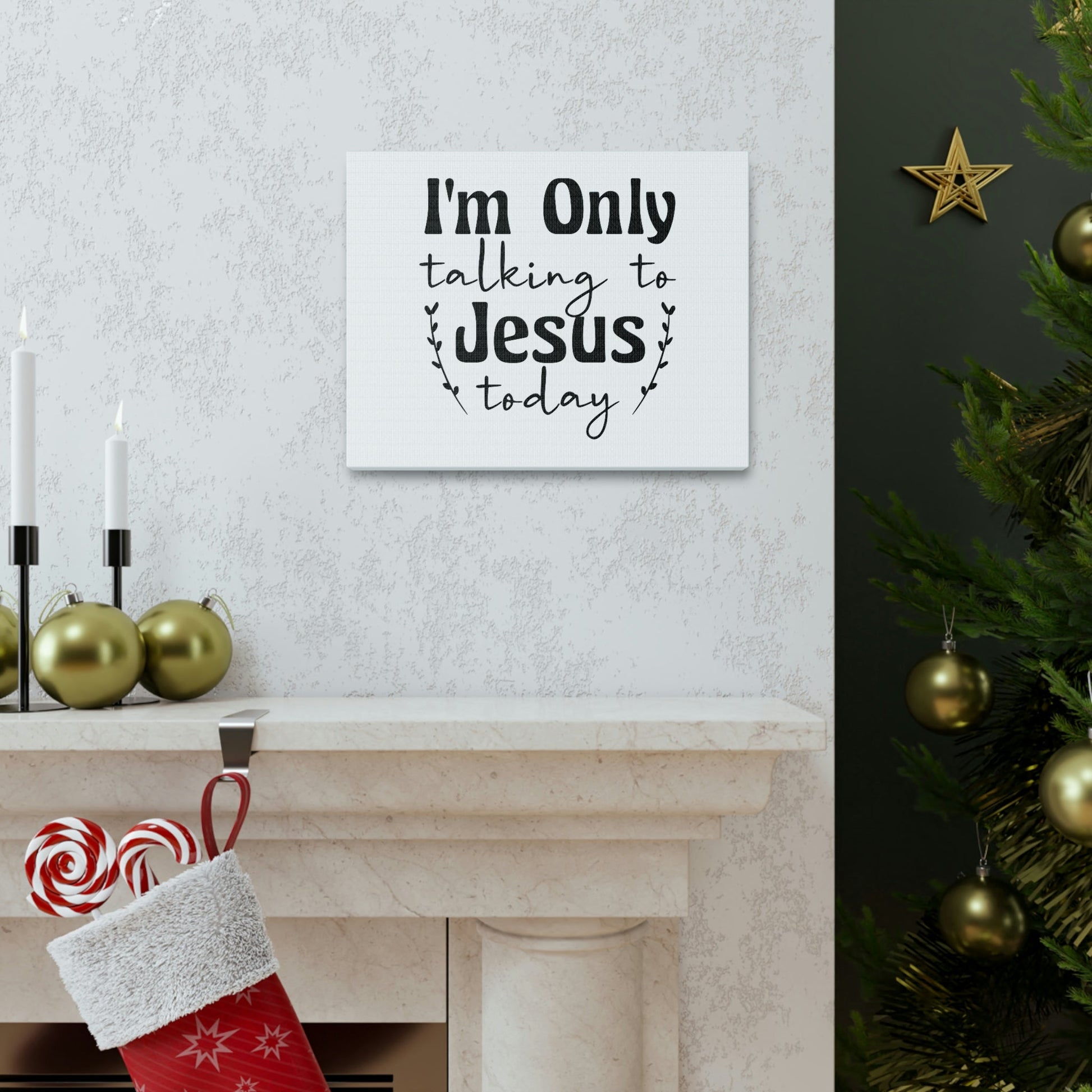 Talking To Jesus Today Jeremiah 29:12 Christian Wall Art Bible Verse Print Ready to Hang Unframed-Express Your Love Gifts