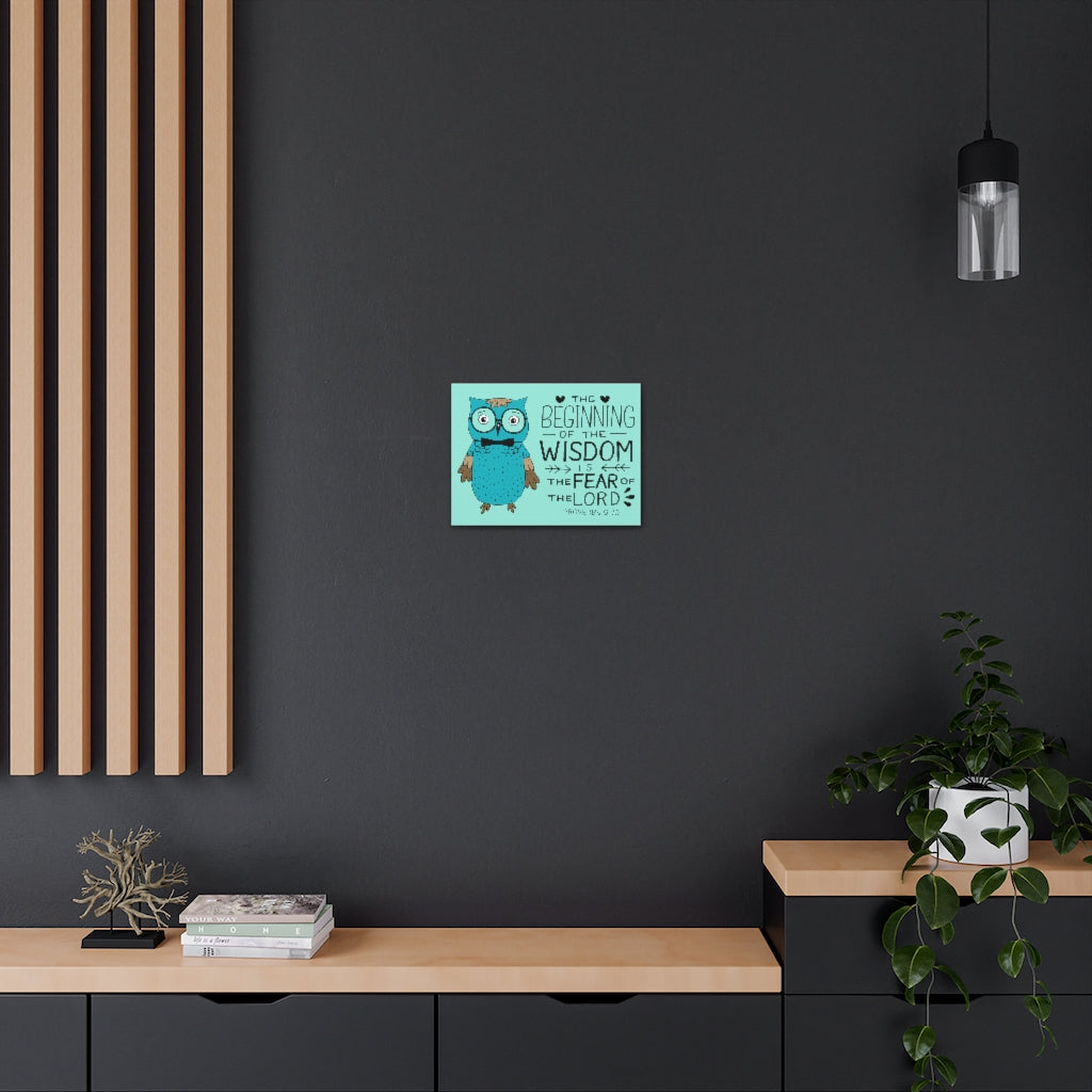 The Beginning Of The Wisdom Proverbs 9:10 Bible Verse Canvas Christian Wall Art Ready To Hang Unframed-Express Your Love Gifts