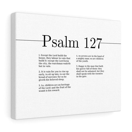 The Lord Build The House Psalm 127 Bible Verse Canvas Christian Wall Art Ready to Hang Unframed-Express Your Love Gifts