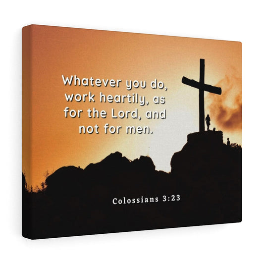 The Lord Colossians 3:23 Bible Verse Canvas Christian Wall Art Ready to Hang Unframed-Express Your Love Gifts