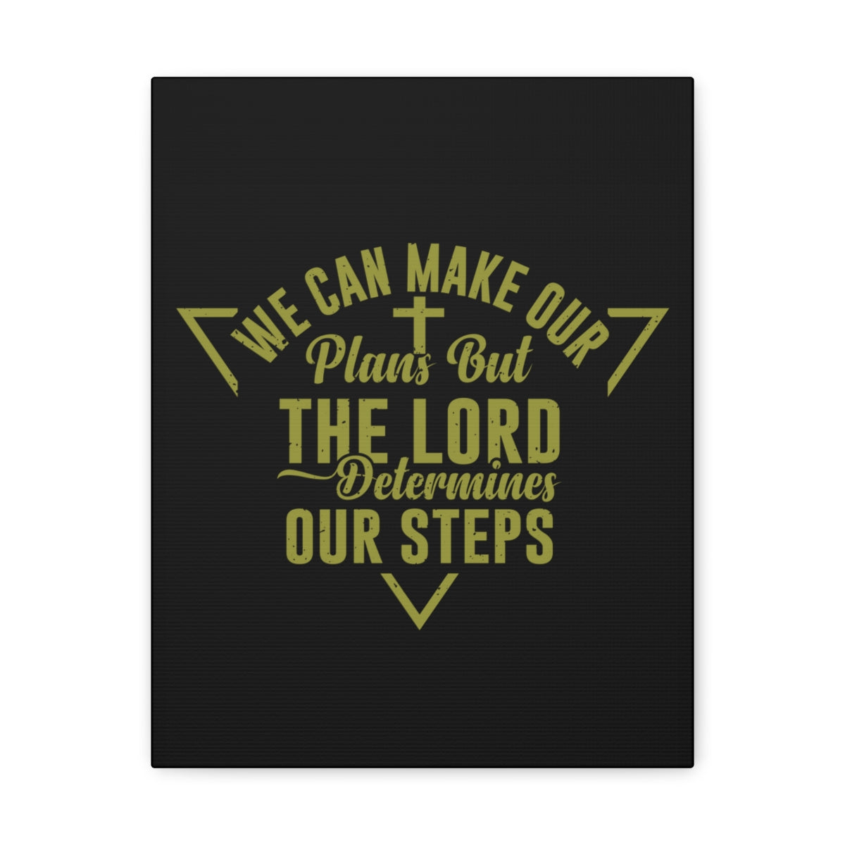 The Lord Determines Psalm 119:105 Christian Wall Art Bible Verse Print Ready to Hang Unframed-Express Your Love Gifts