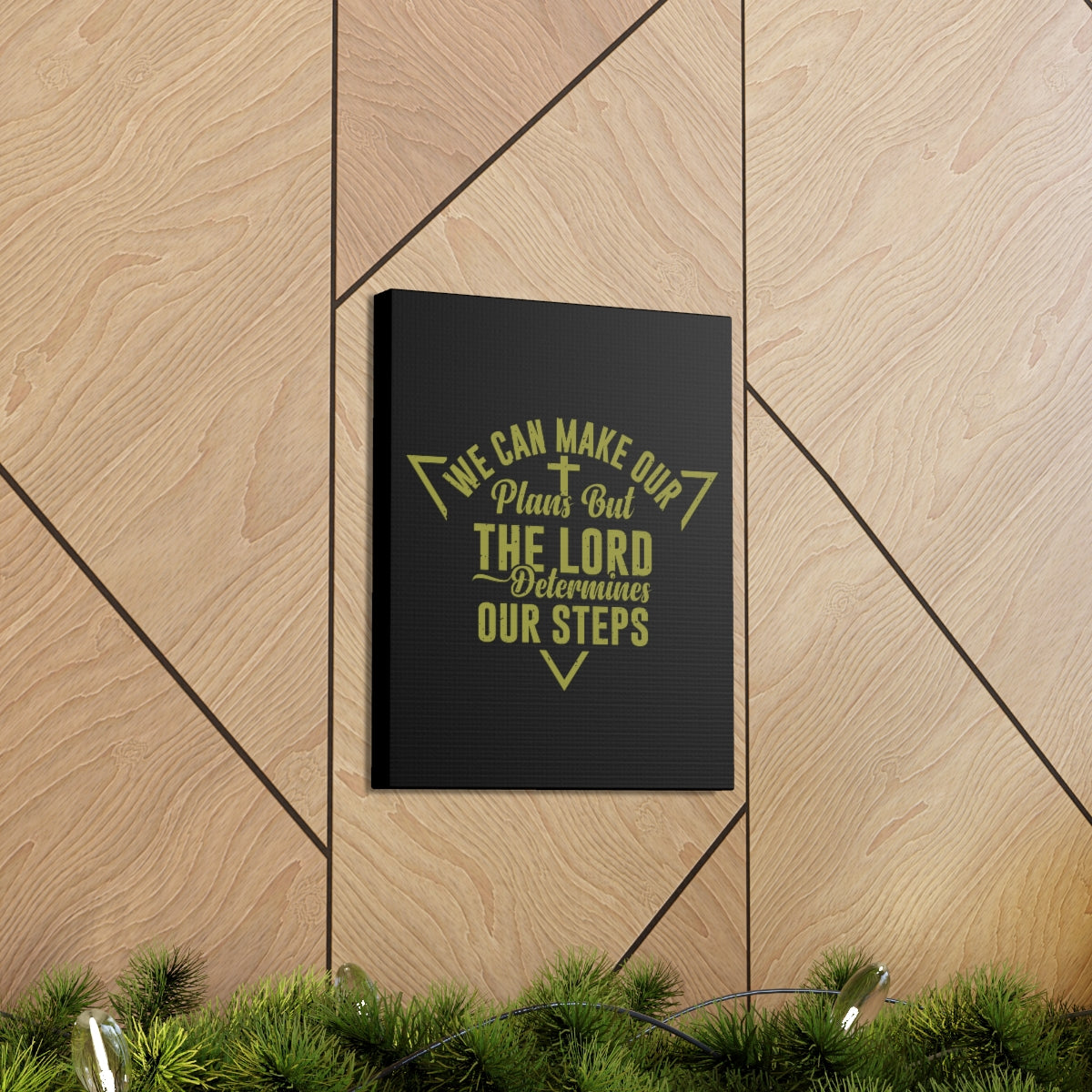 The Lord Determines Psalm 119:105 Christian Wall Art Bible Verse Print Ready to Hang Unframed-Express Your Love Gifts