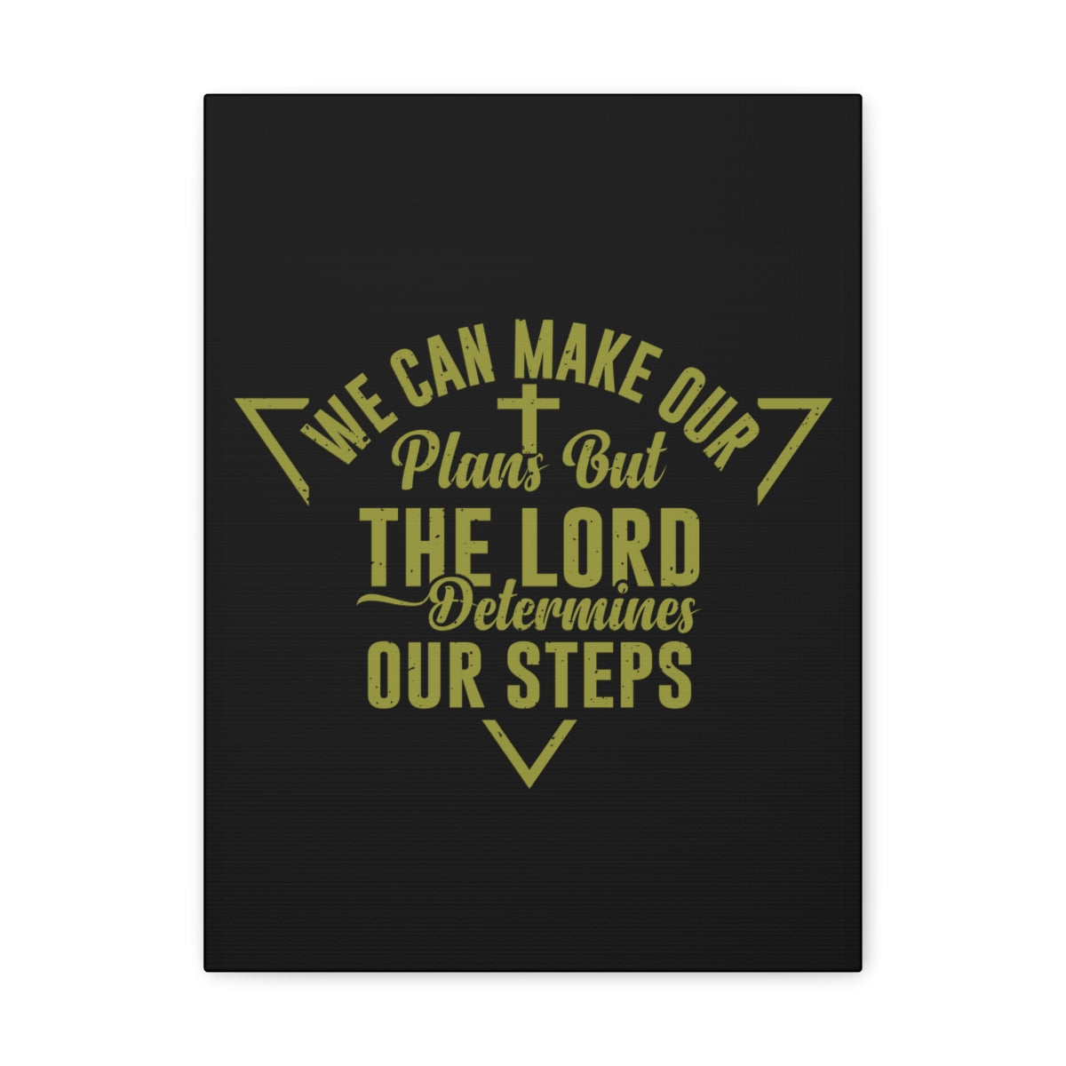 The Lord Determines Psalm 119:105 Christian Wall Art Bible Verse Print Ready to Hang Unframed-Express Your Love Gifts