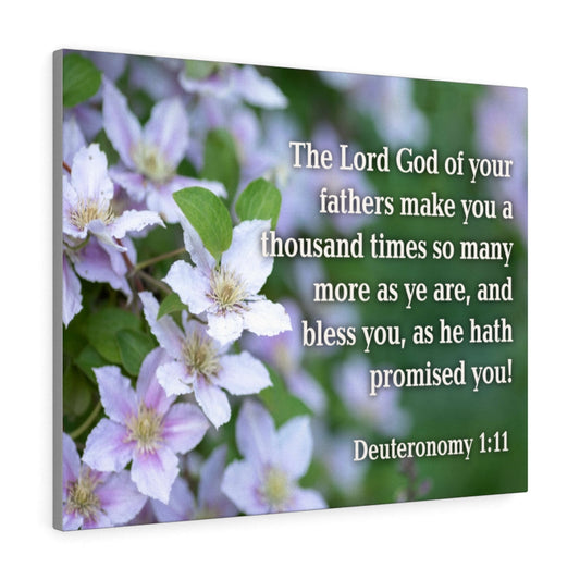 The Lord God Deuteronomy 1:11 Bible Verse Canvas Christian Wall Art Ready to Hang Unframed-Express Your Love Gifts