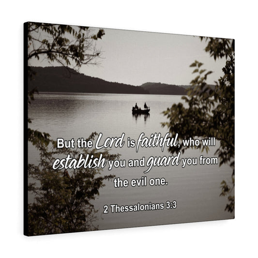 The lord is Faithful 2 Thessalonians 3:3 Wall Art Christian Home Decor Unframed-Express Your Love Gifts