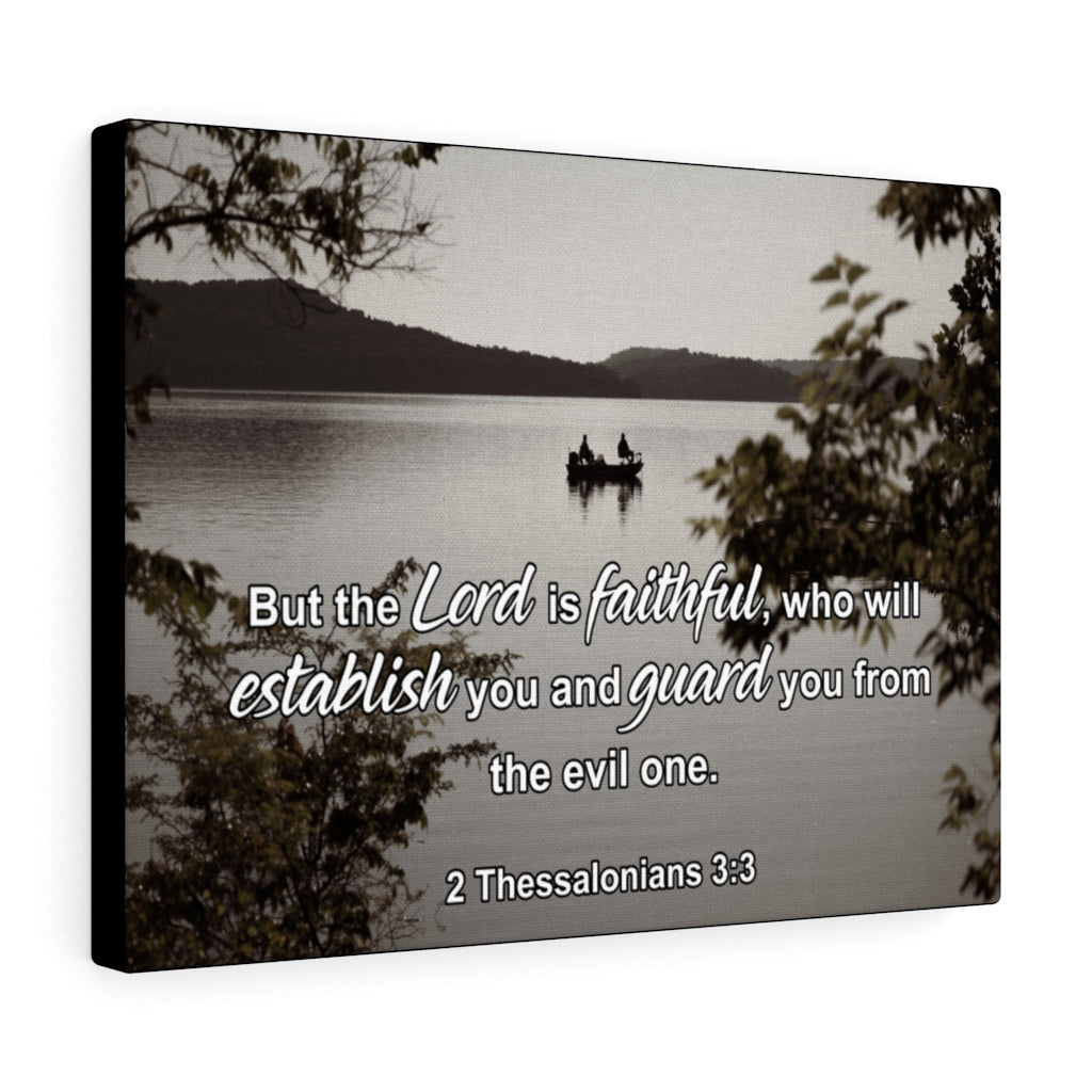 Scripture Walls The lord is Faithful 2 Thessalonians 3:3 Wall Art Christian Home Decor Unframed-Express Your Love Gifts