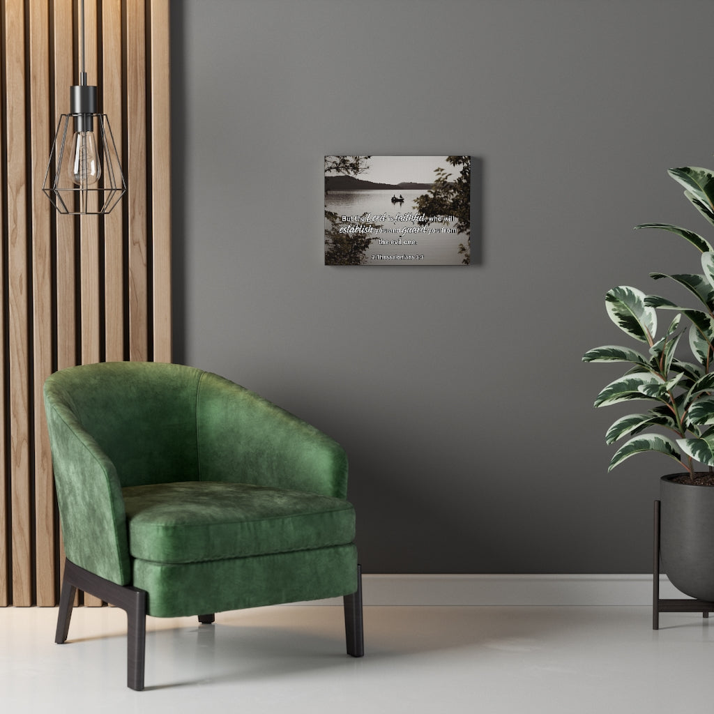 Scripture Walls The lord is Faithful 2 Thessalonians 3:3 Wall Art Christian Home Decor Unframed-Express Your Love Gifts