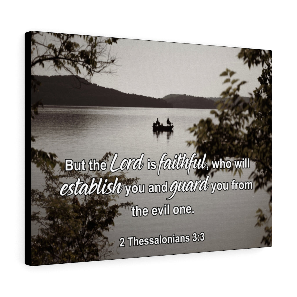 Scripture Walls The lord is Faithful 2 Thessalonians 3:3 Wall Art Christian Home Decor Unframed-Express Your Love Gifts