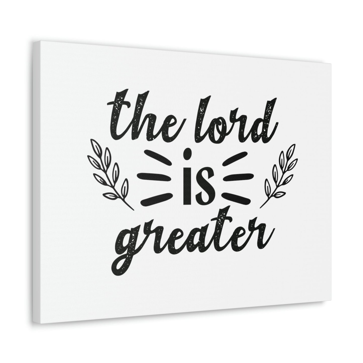 The Lord Is Greater 1 John 1:5 Christian Wall Art Bible Verse Print Ready to Hang Unframed-Express Your Love Gifts